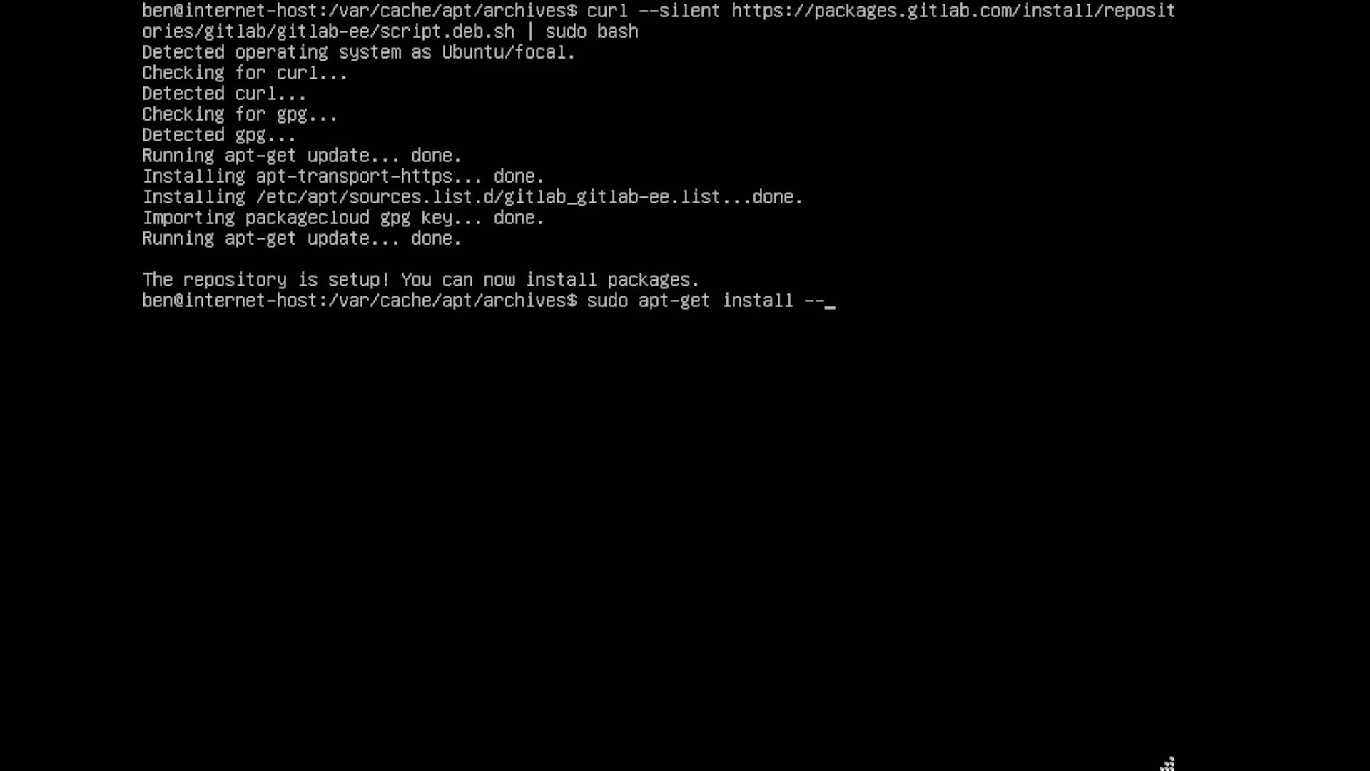 How to install gitlab
