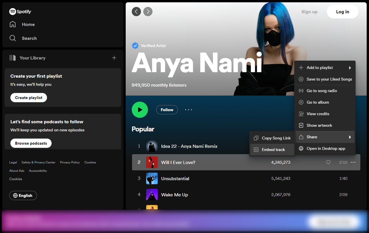 How to embed Spotify in Notion
