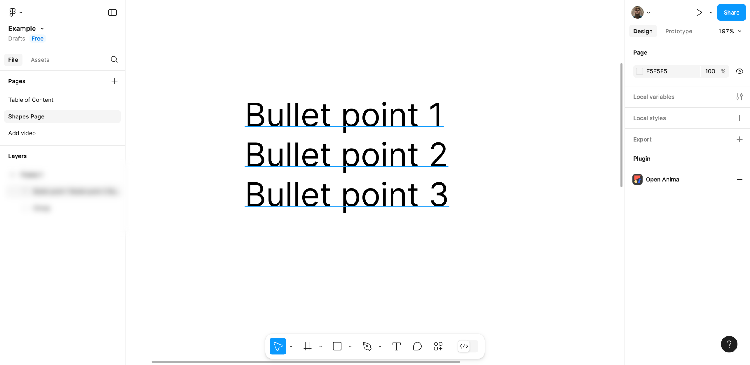 How to Add Bullet Points in Figma