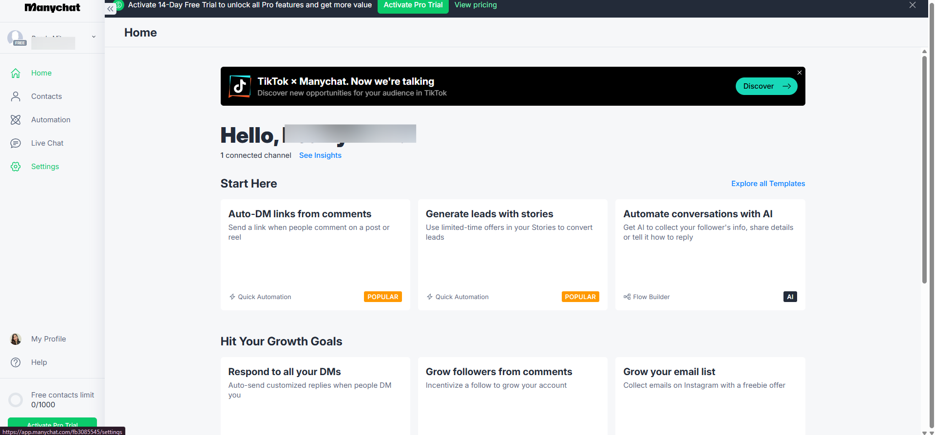 ManyChat ChatGPT Integration