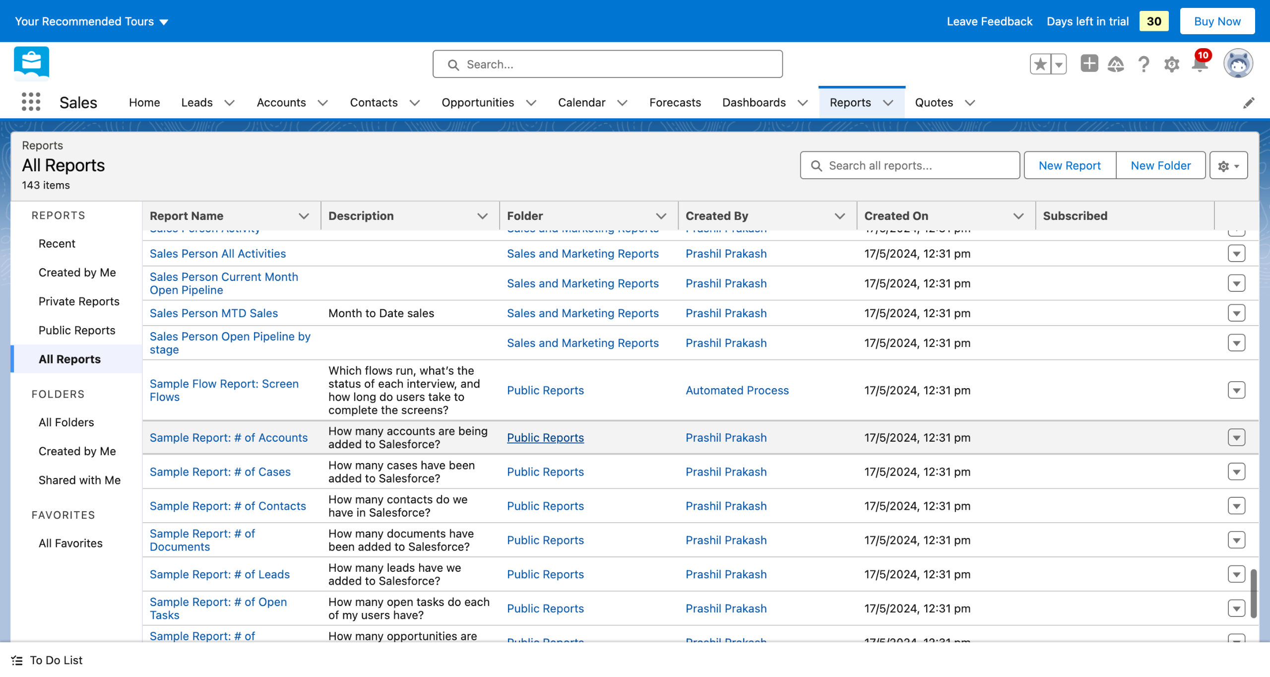Salesforce - How to Schedule a Report in Salesforce