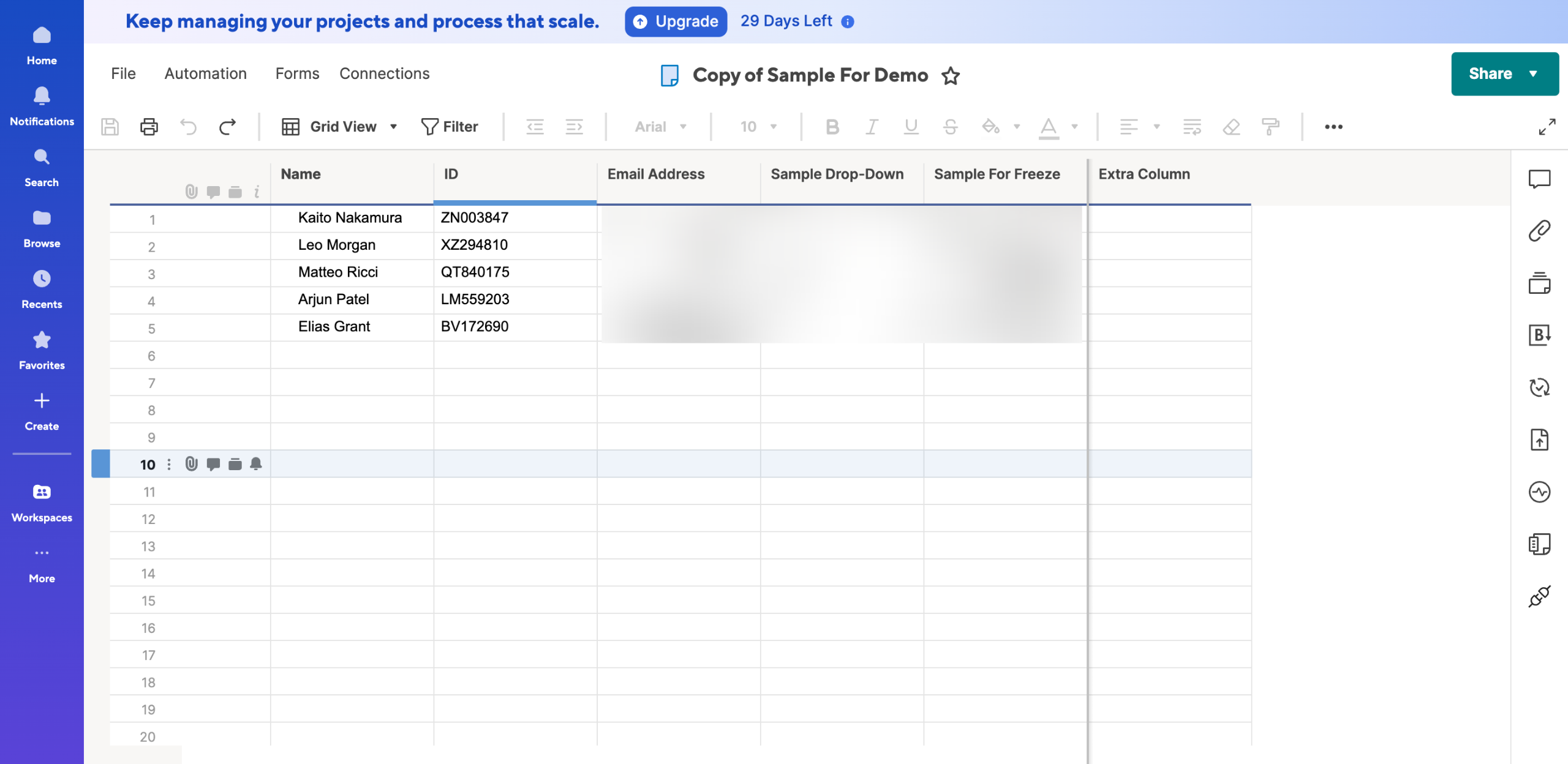 How to Merge Data From Multiple Cells in Smartsheet