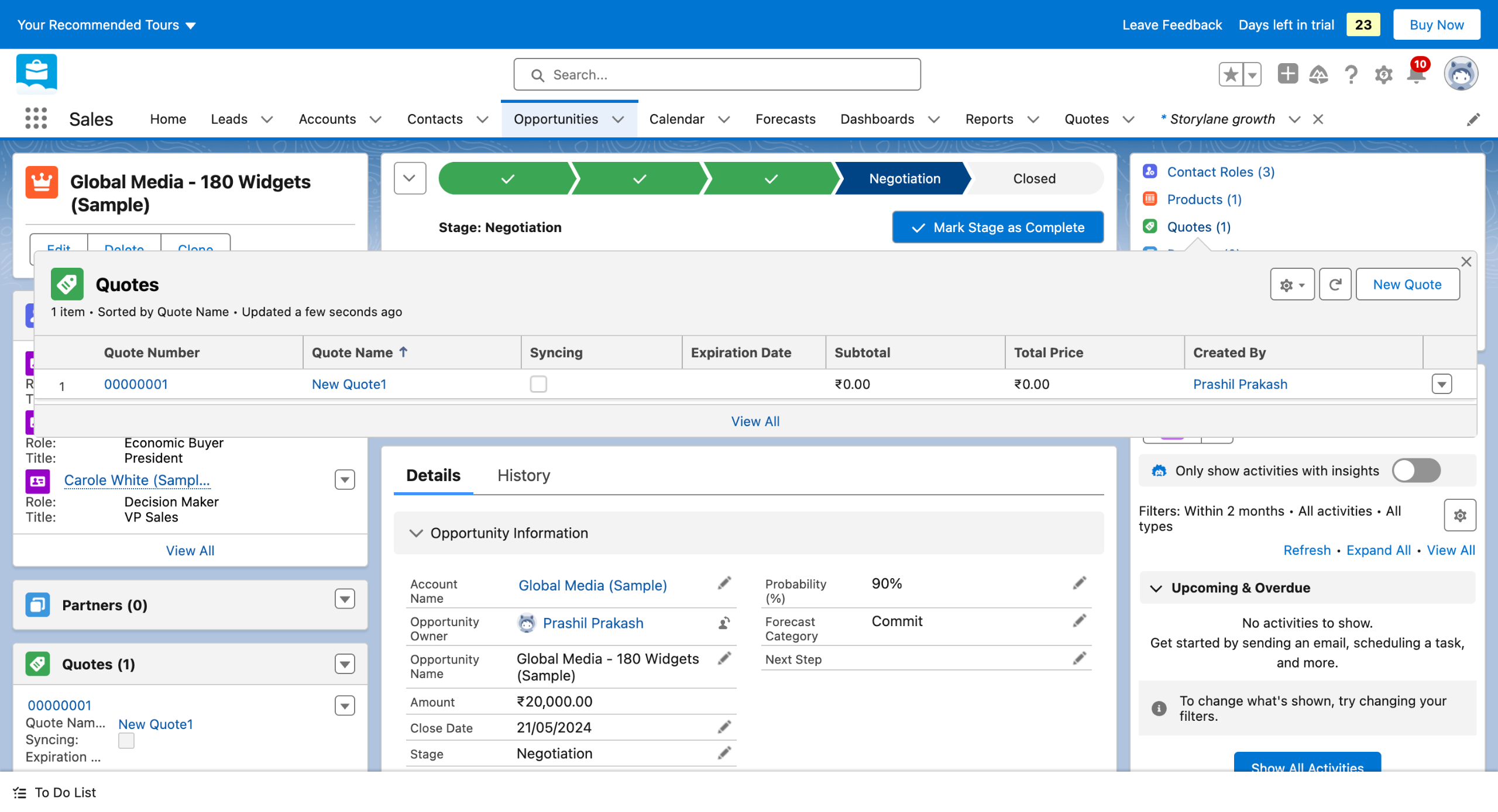 Salesforce - How to Add Quote Line Items in Salesforce
