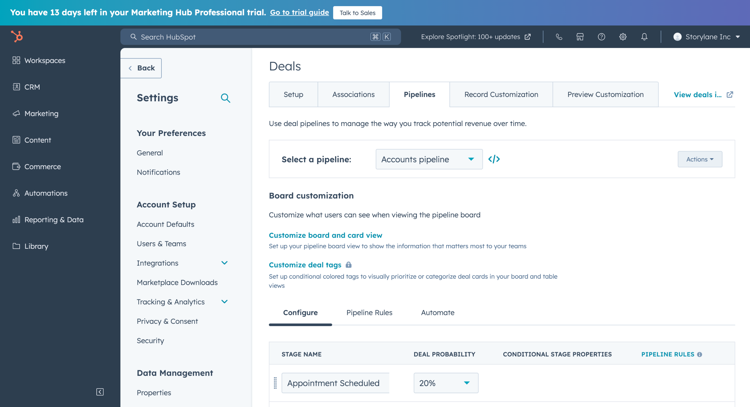 Hubspot - create custom fields