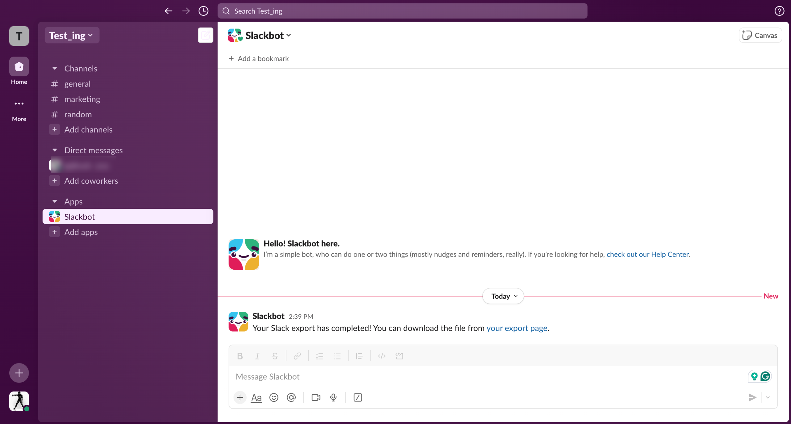 Slack - Delete Workspace