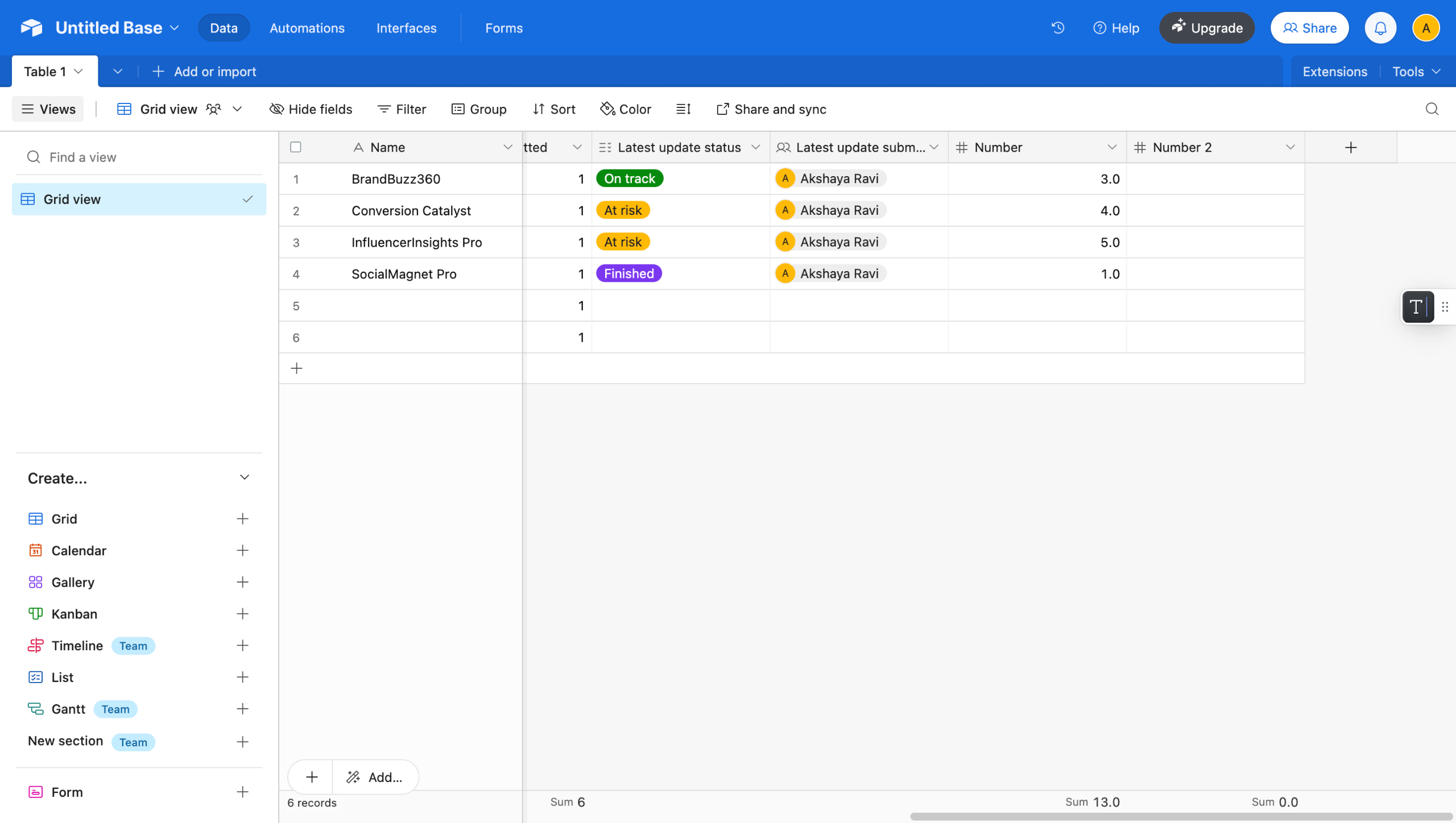 How to give creator access in airtable