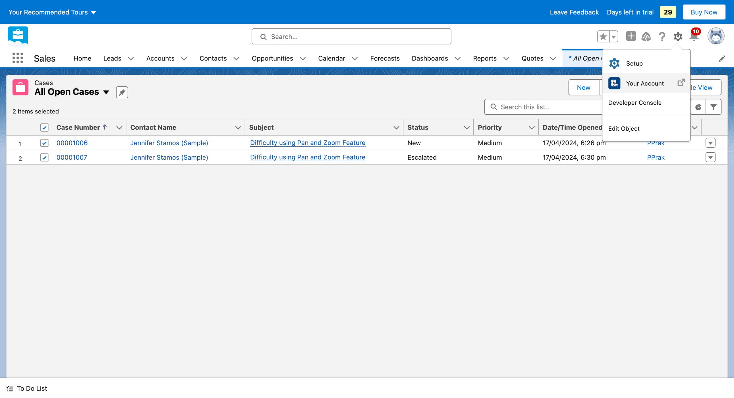 Salesforce - Merge Cases
