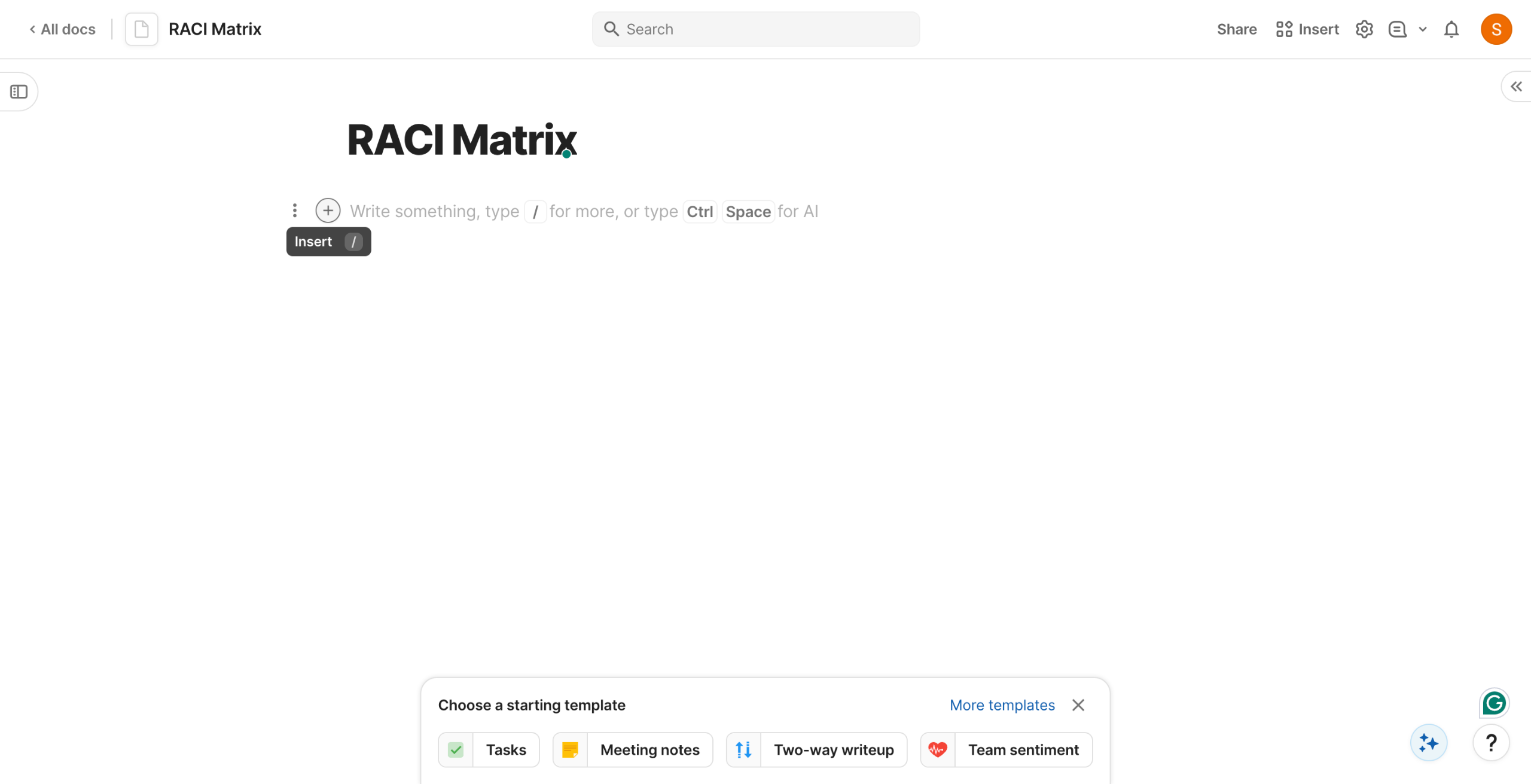How to Create a RACI Matrix in Coda