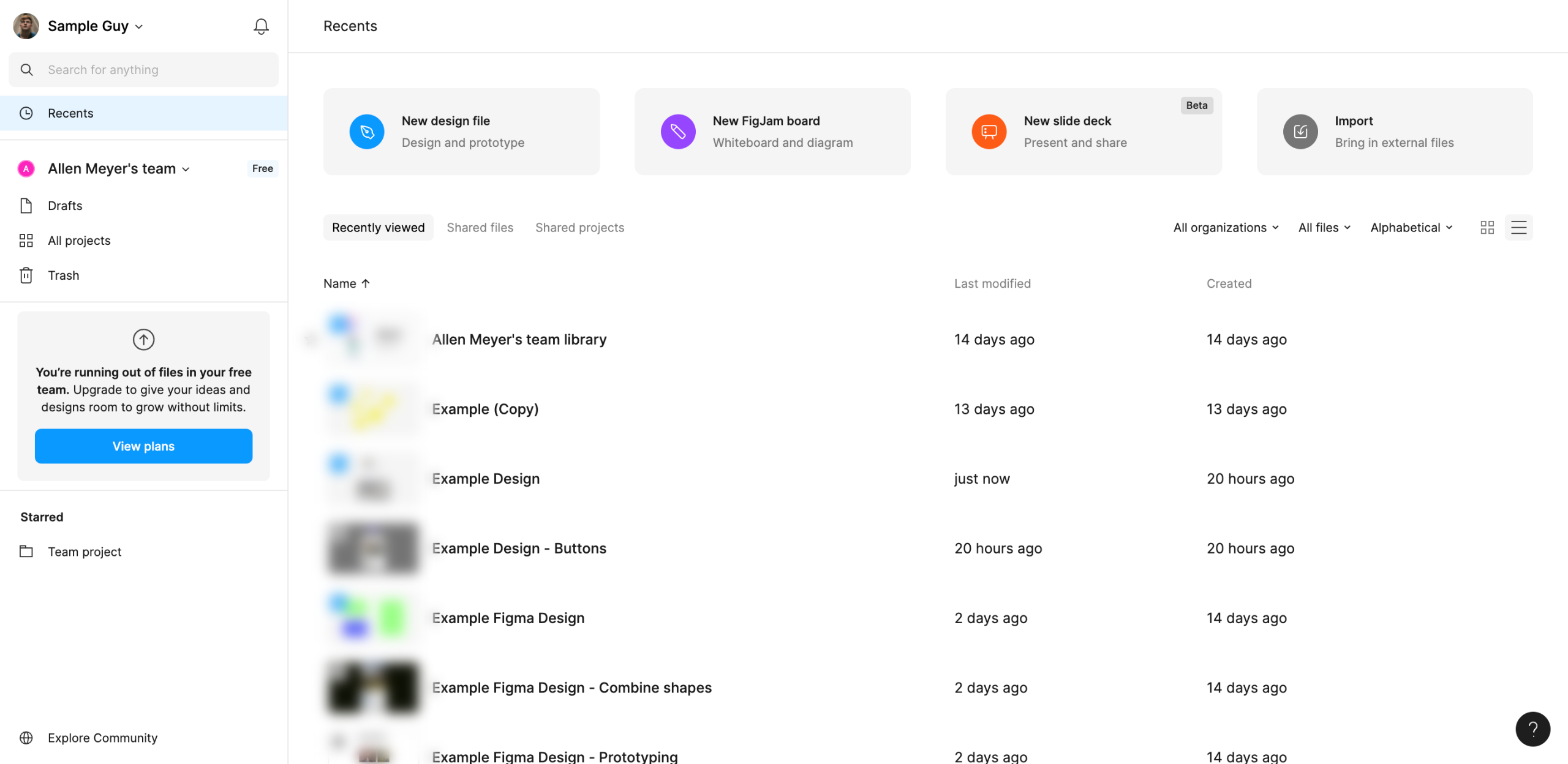 How to Organize the Figma Files Alphabetically