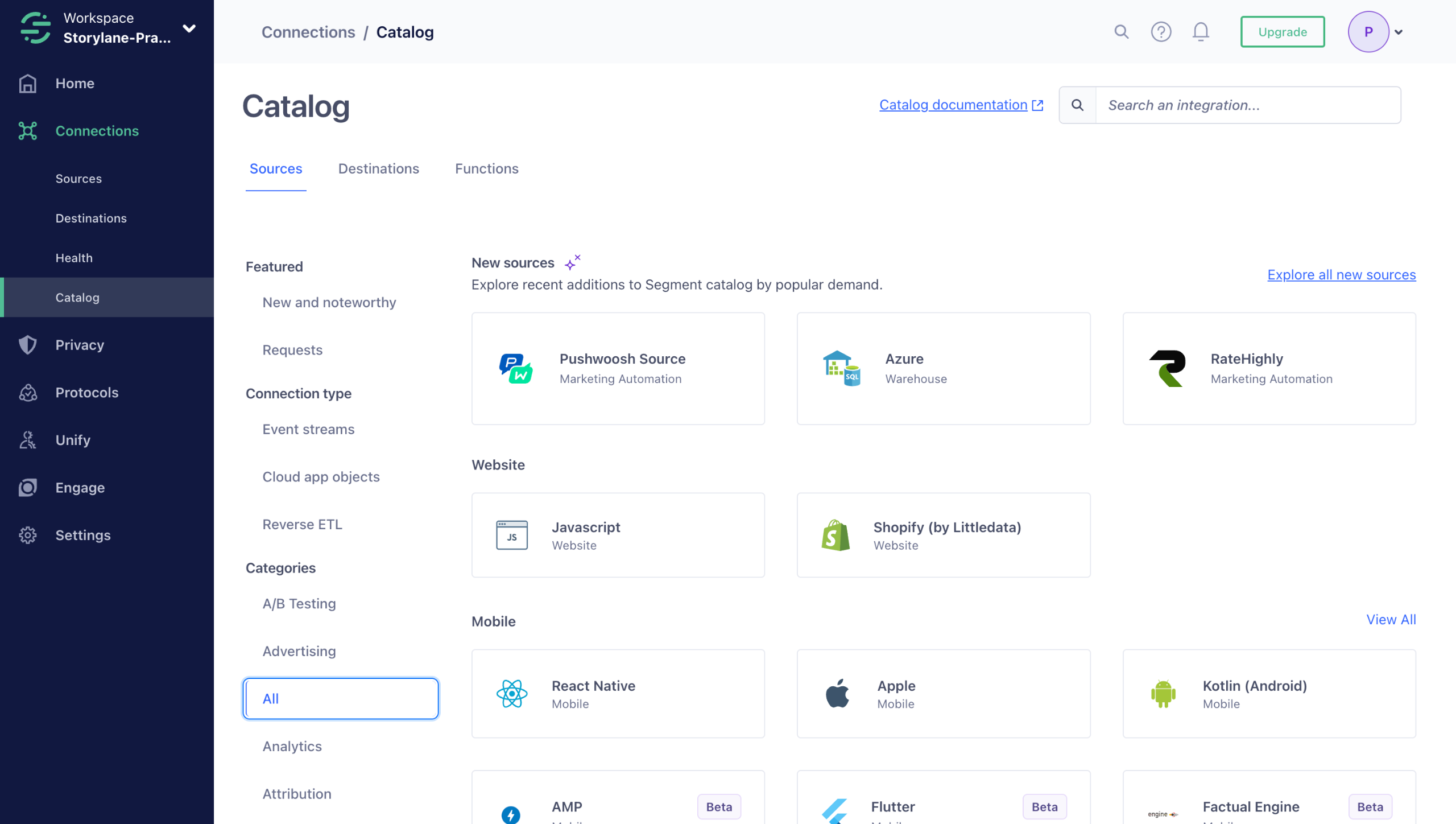 Hubspot segment integration