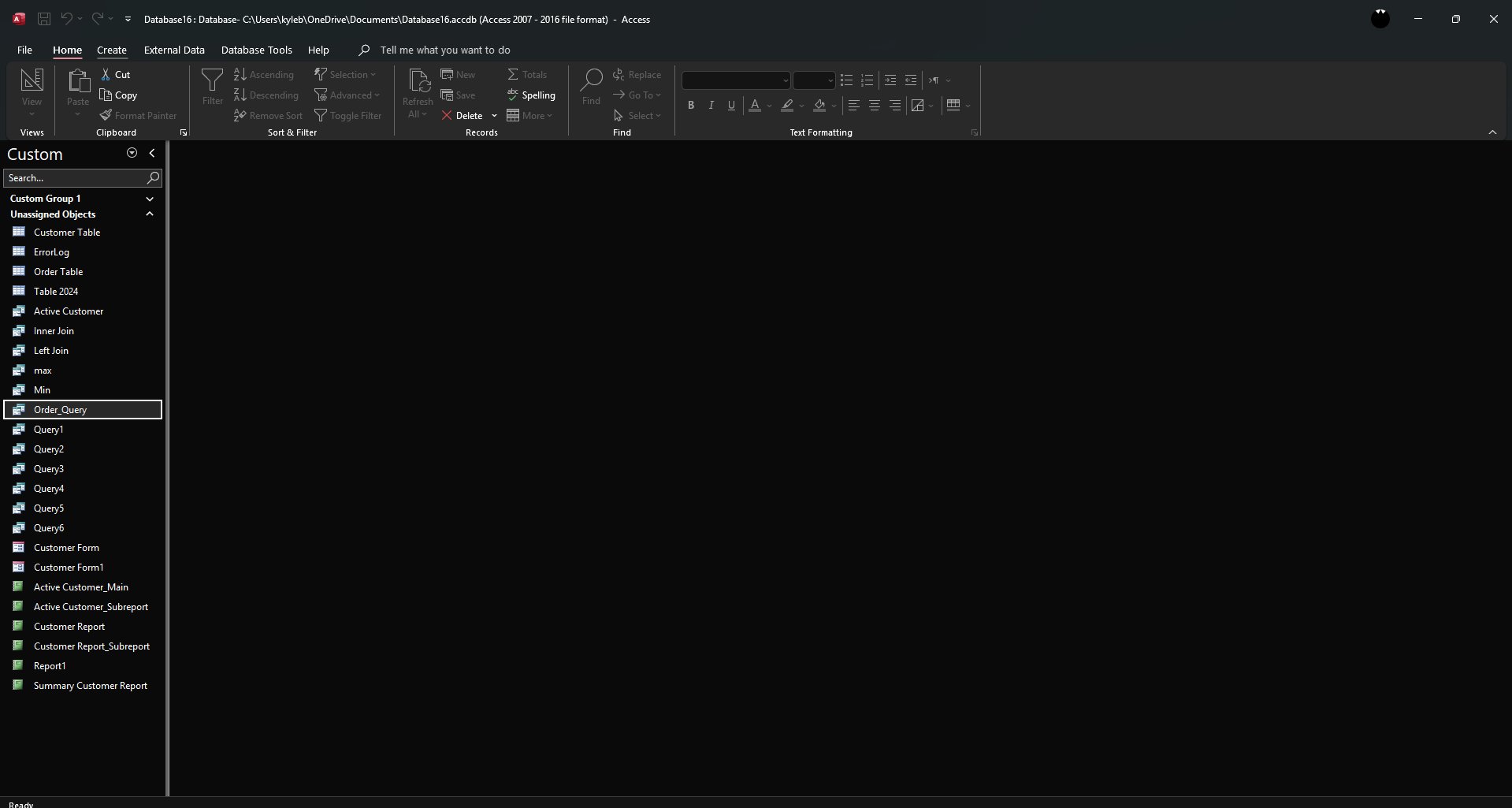 How to Create Union Query MS Access