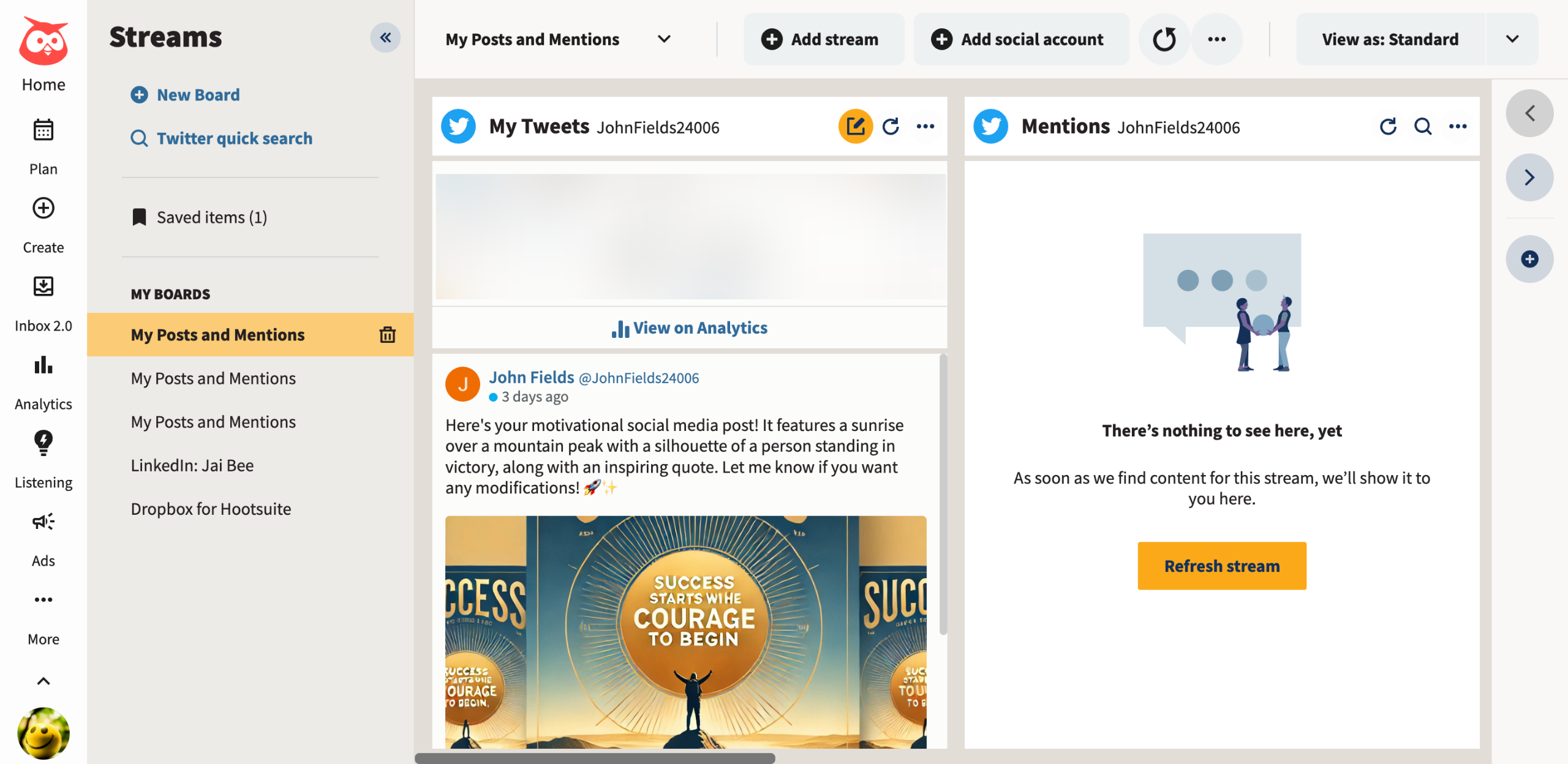 How to Connect a Dropbox Account to Hootsuite