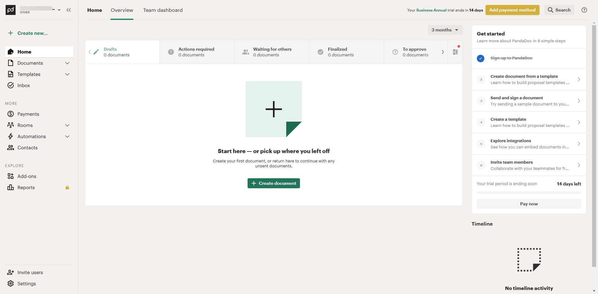 How to Create Your First Document in PandaDoc