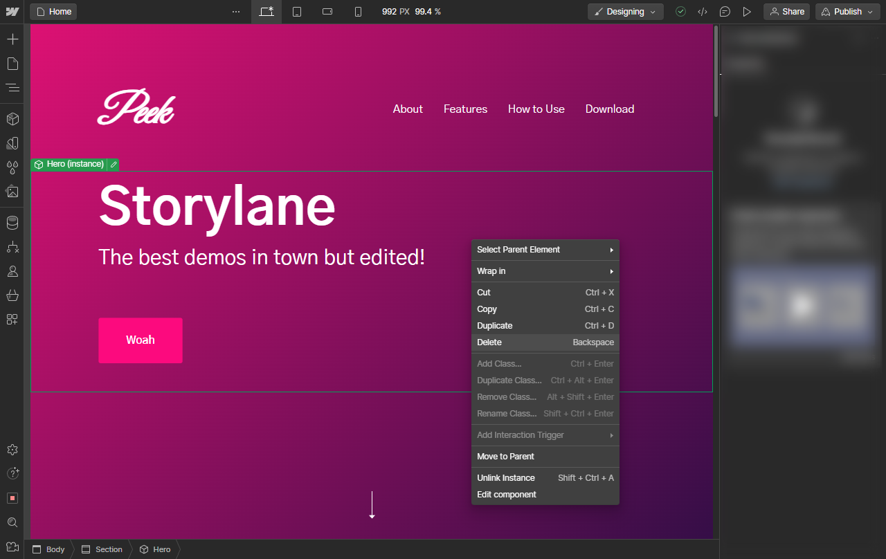How To Undo In Webflow