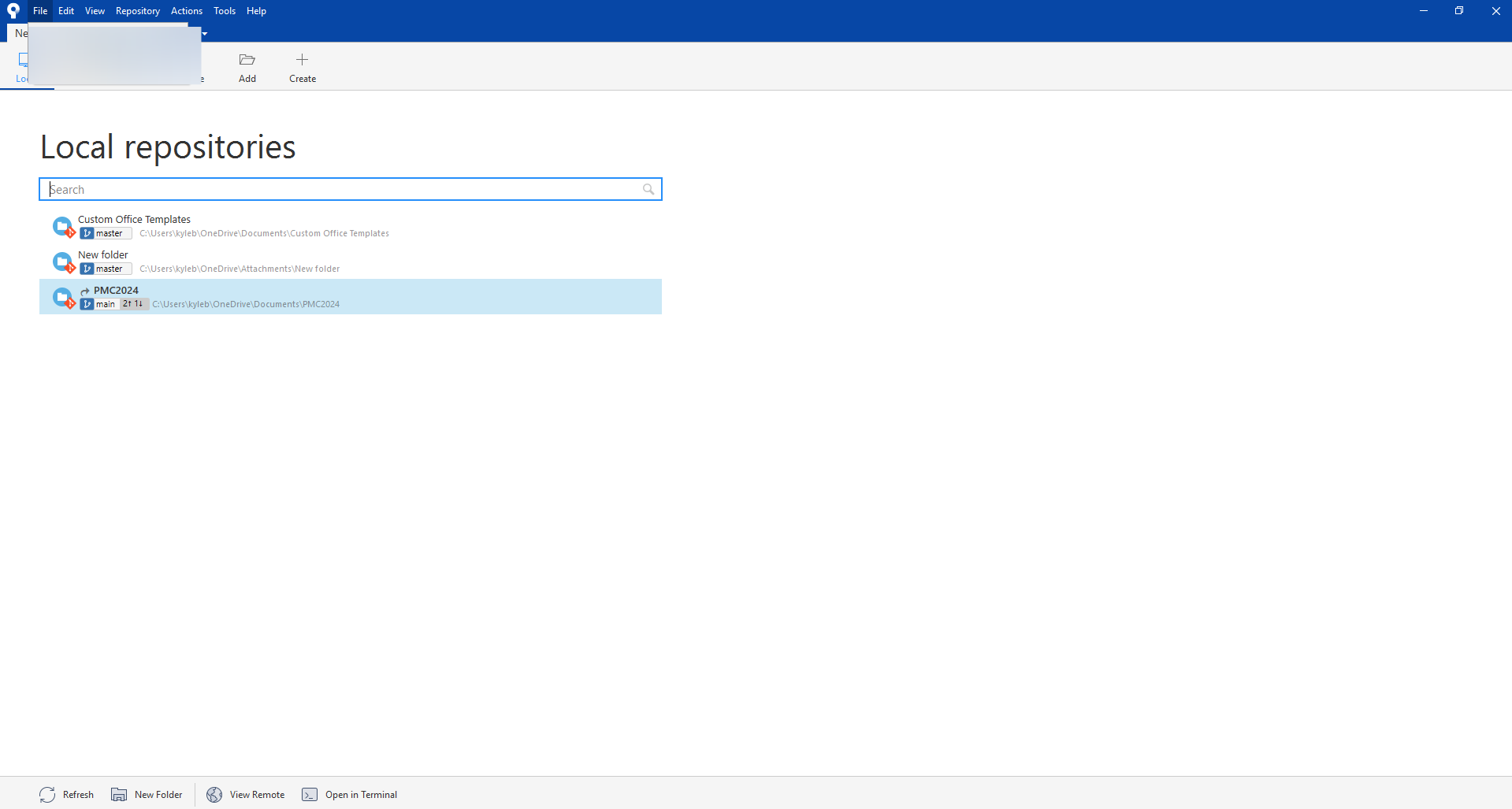 How to Change Branch in Sourcetree