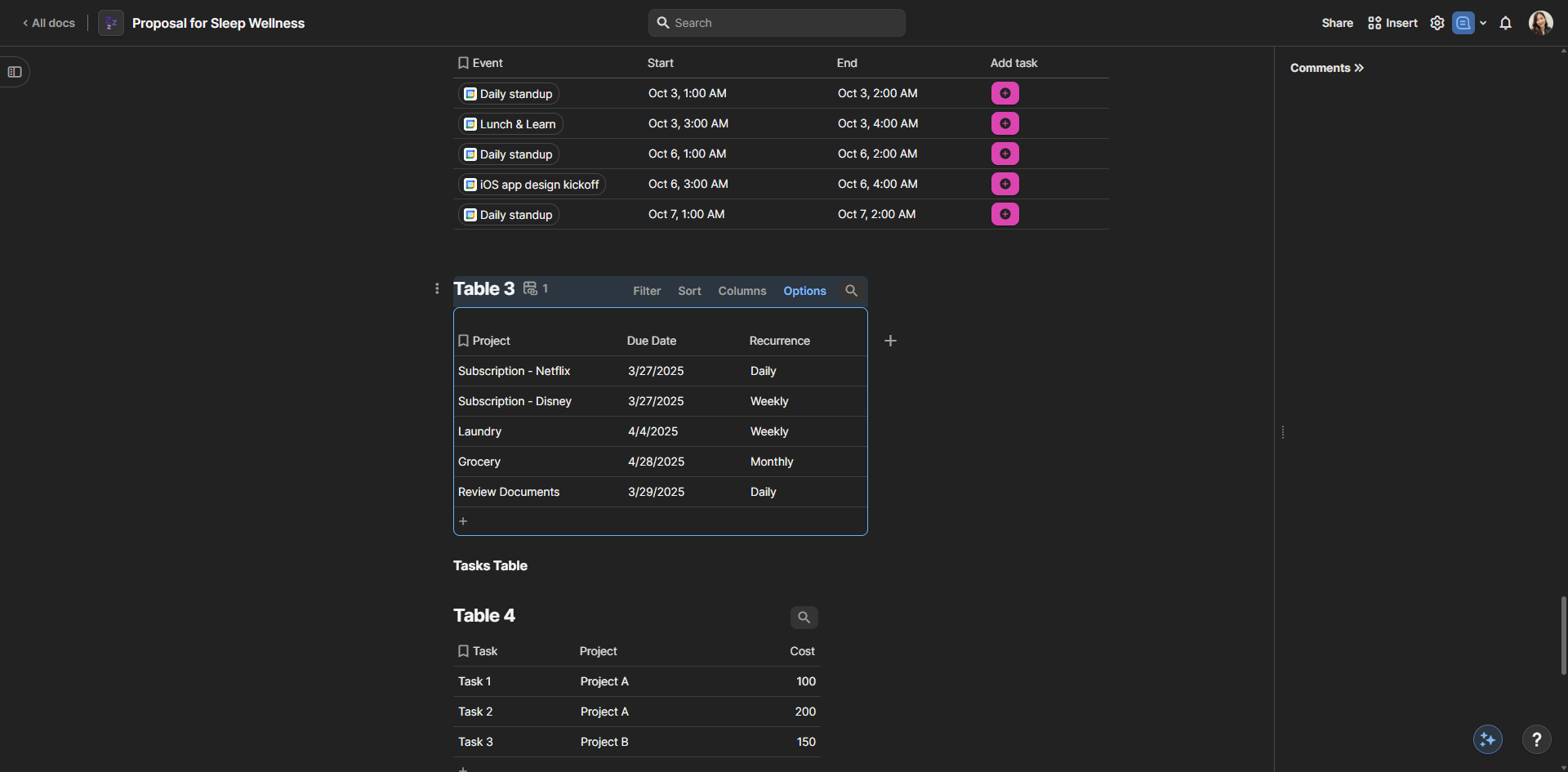 How to Set Up Recurring Tasks in Coda