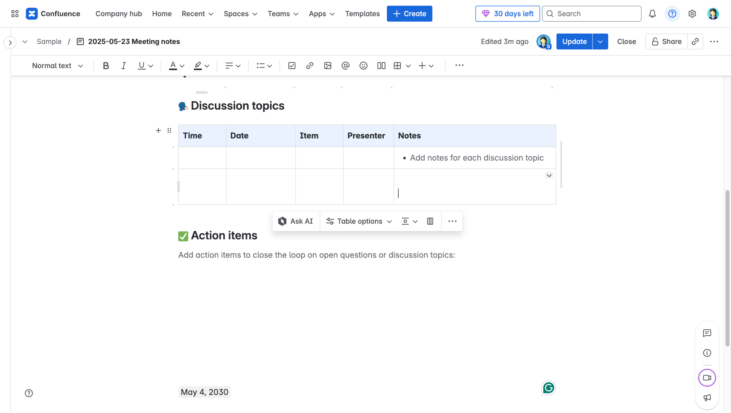 How To Add New Row In Confluence Table