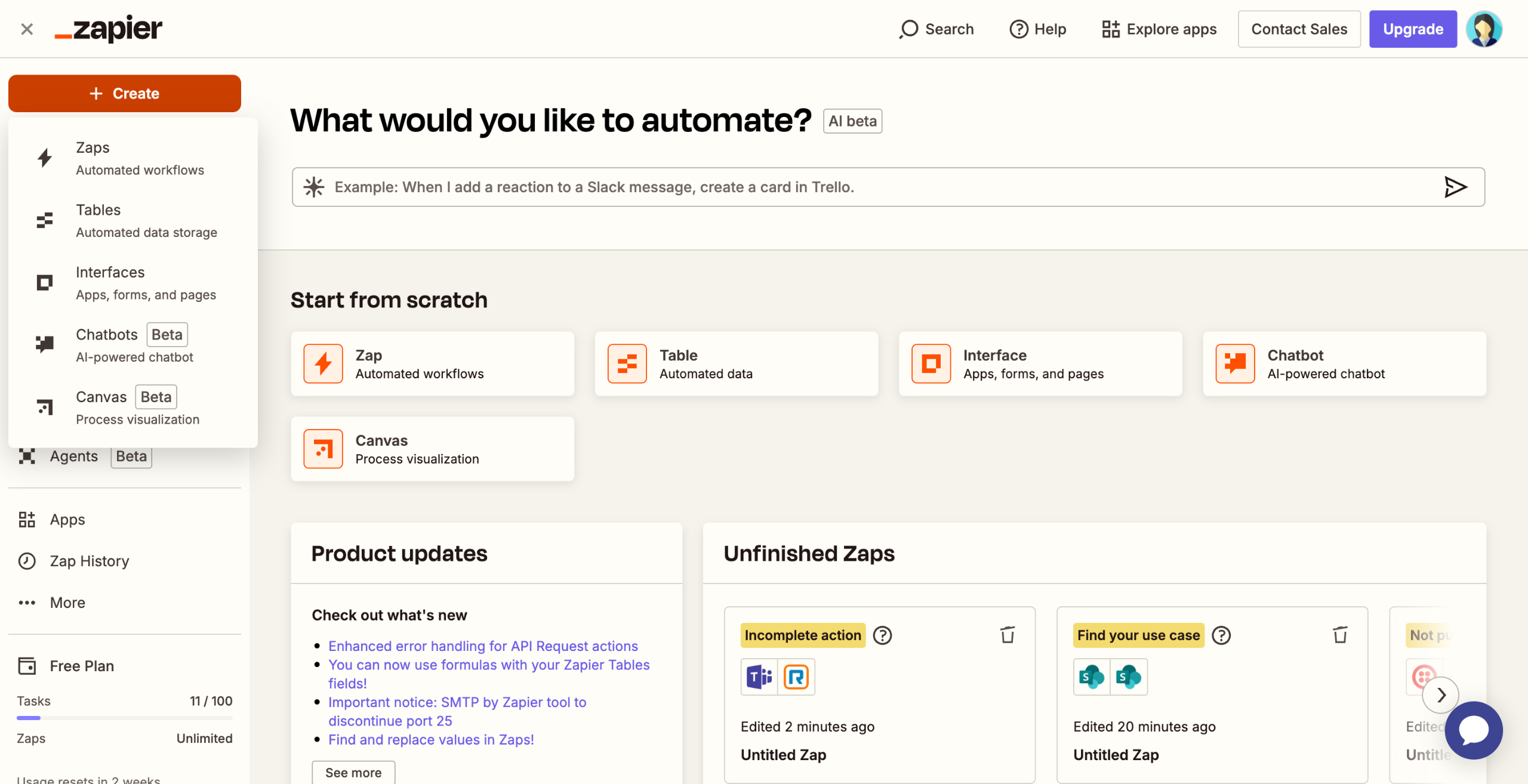 Automate Teams tabs from SharePoint with Zapier