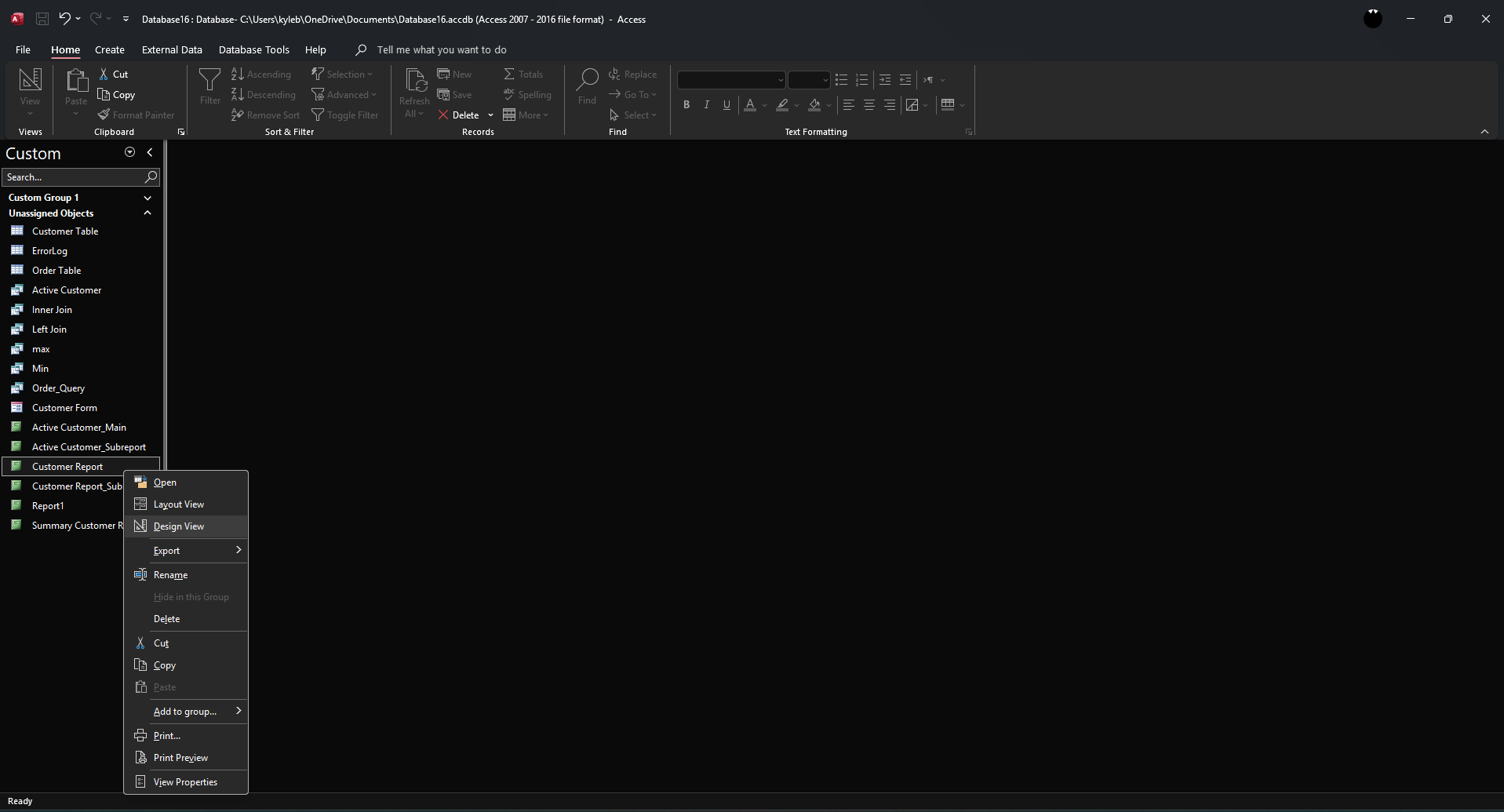 How to Create Nested Reports MS Access