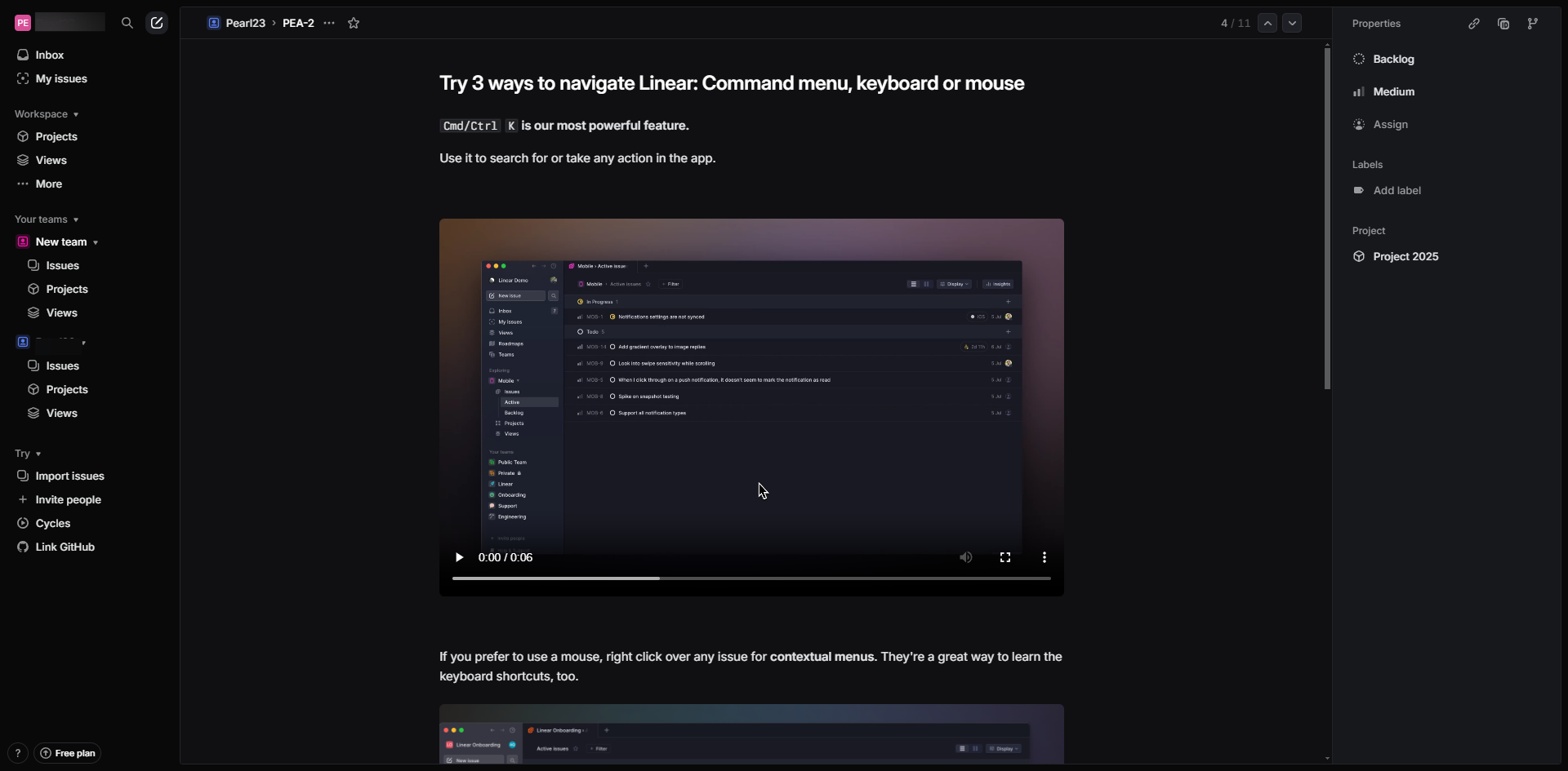 How to Link Issues in Linear