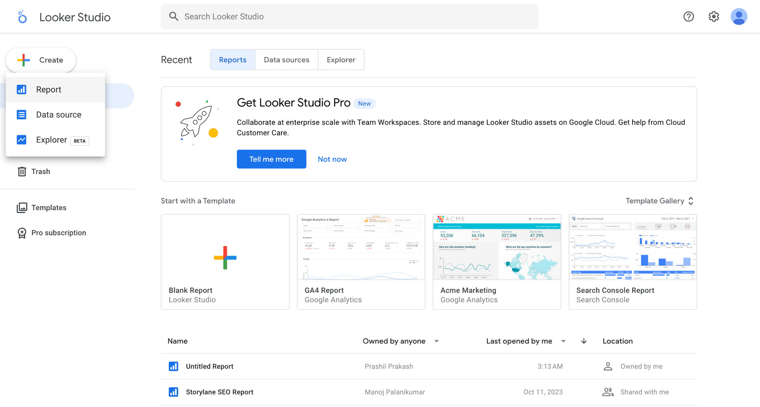 Google Data Studio - Getting Started