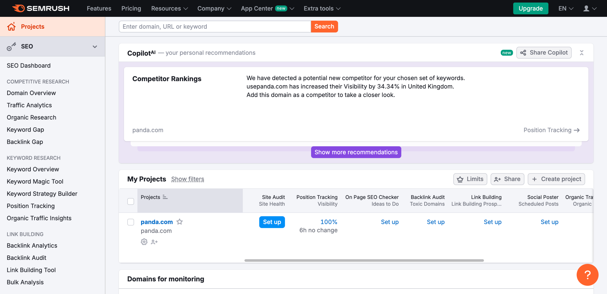 How to Add Notes in Semrush