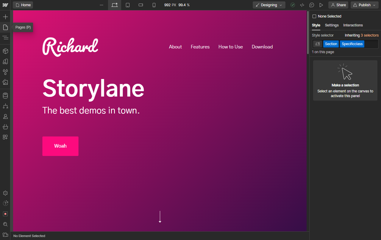 How To Hide A Page In Webflow