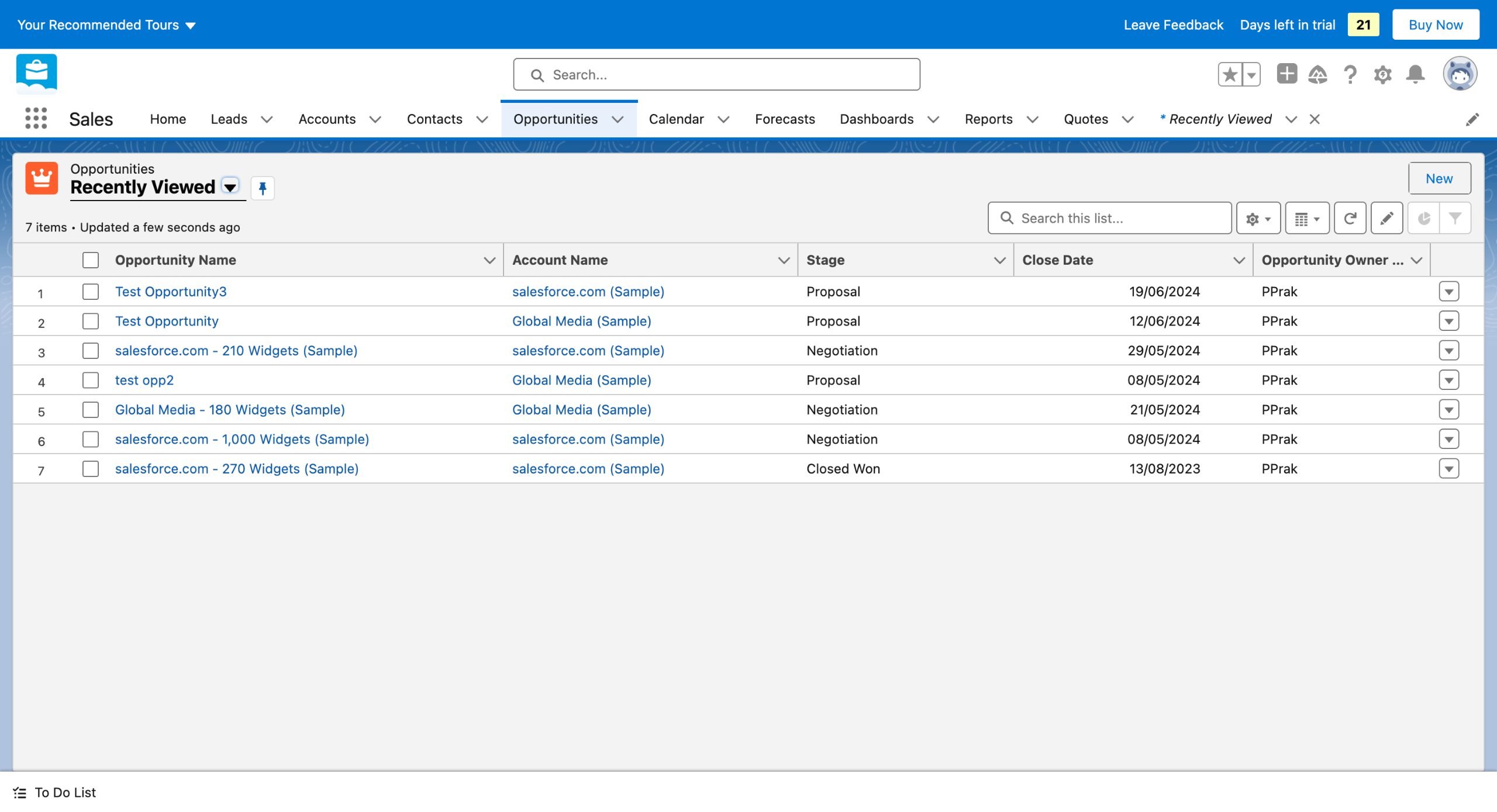 Salesforce - How to Create an Opportunity in Salesforce
