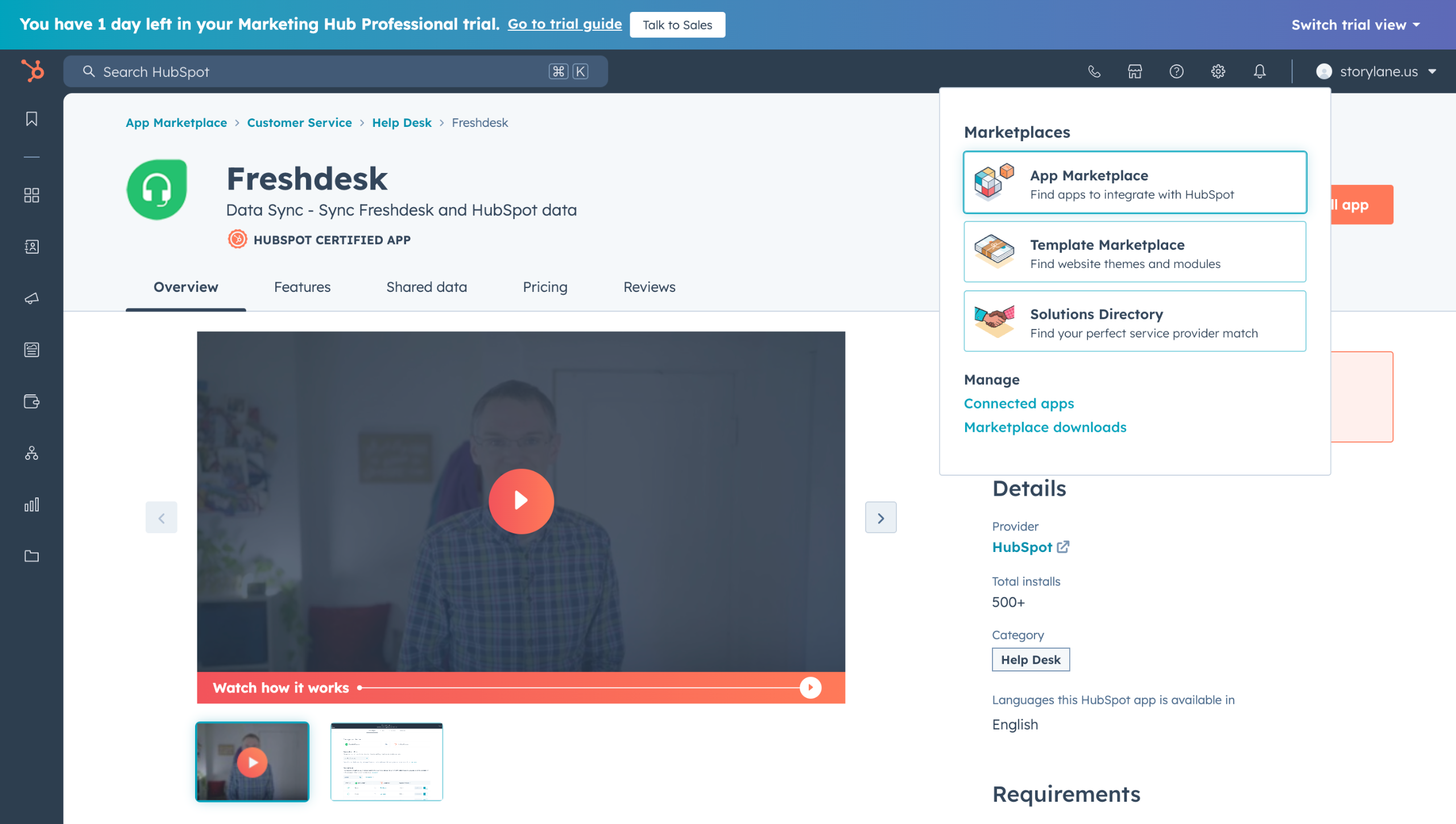 Freshdesk hubspot integration