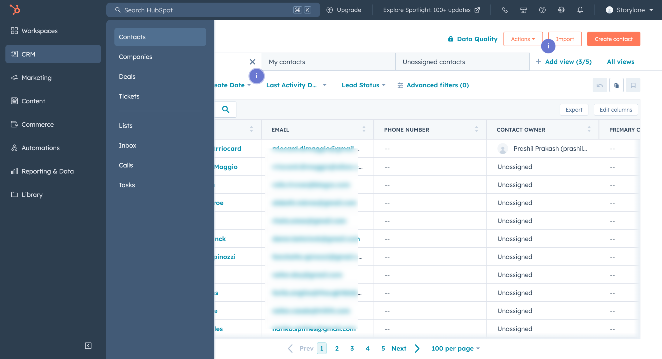 HubSpot - Export Notes