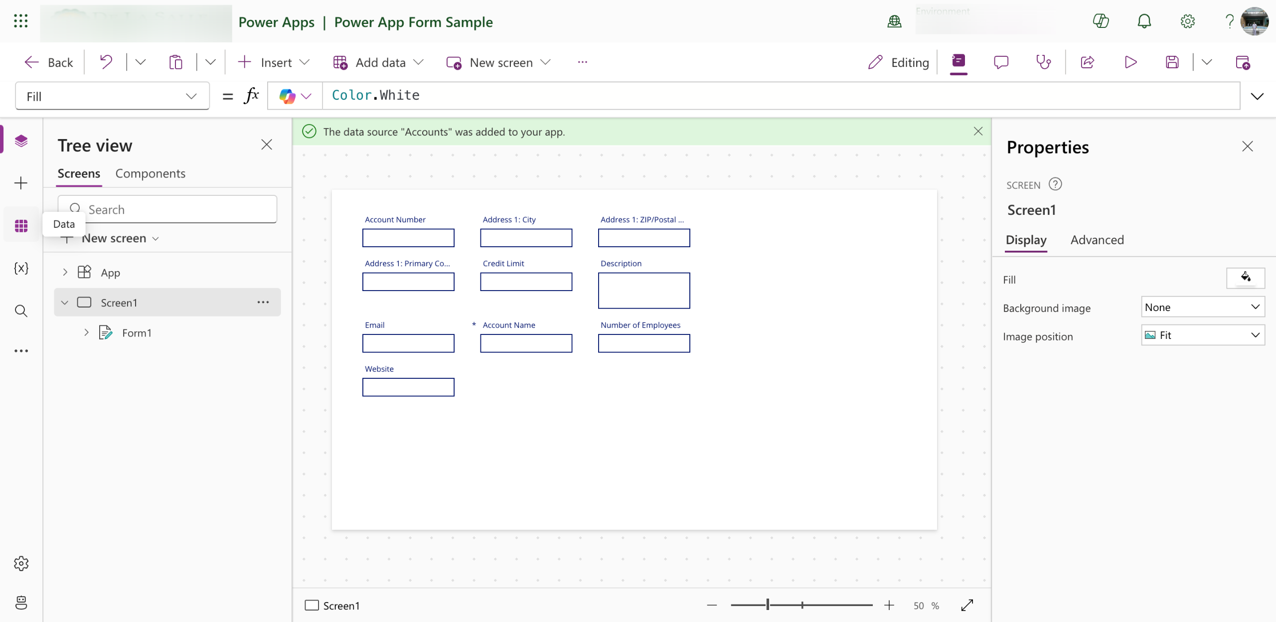How to Connect a Power Apps Form to a SharePoint List