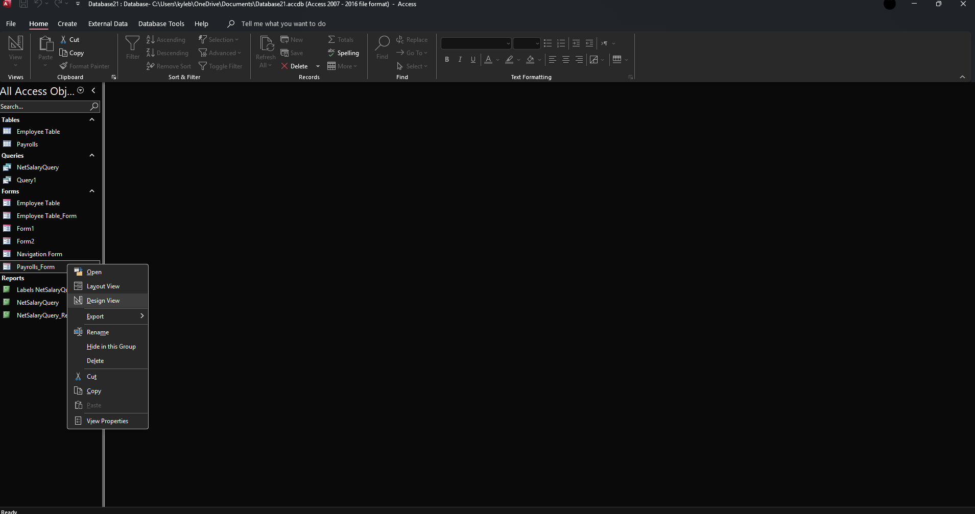 How to Create Continuous Forms MS Access