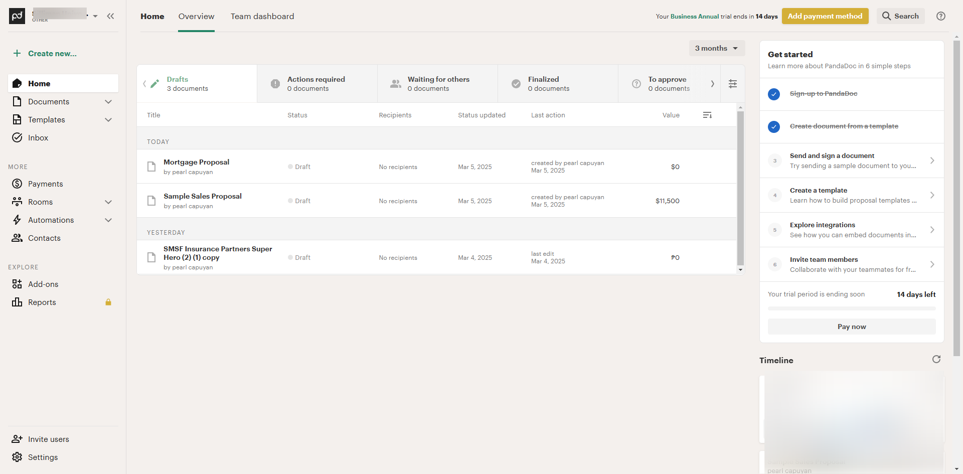 How to Filter Documents in PandaDoc