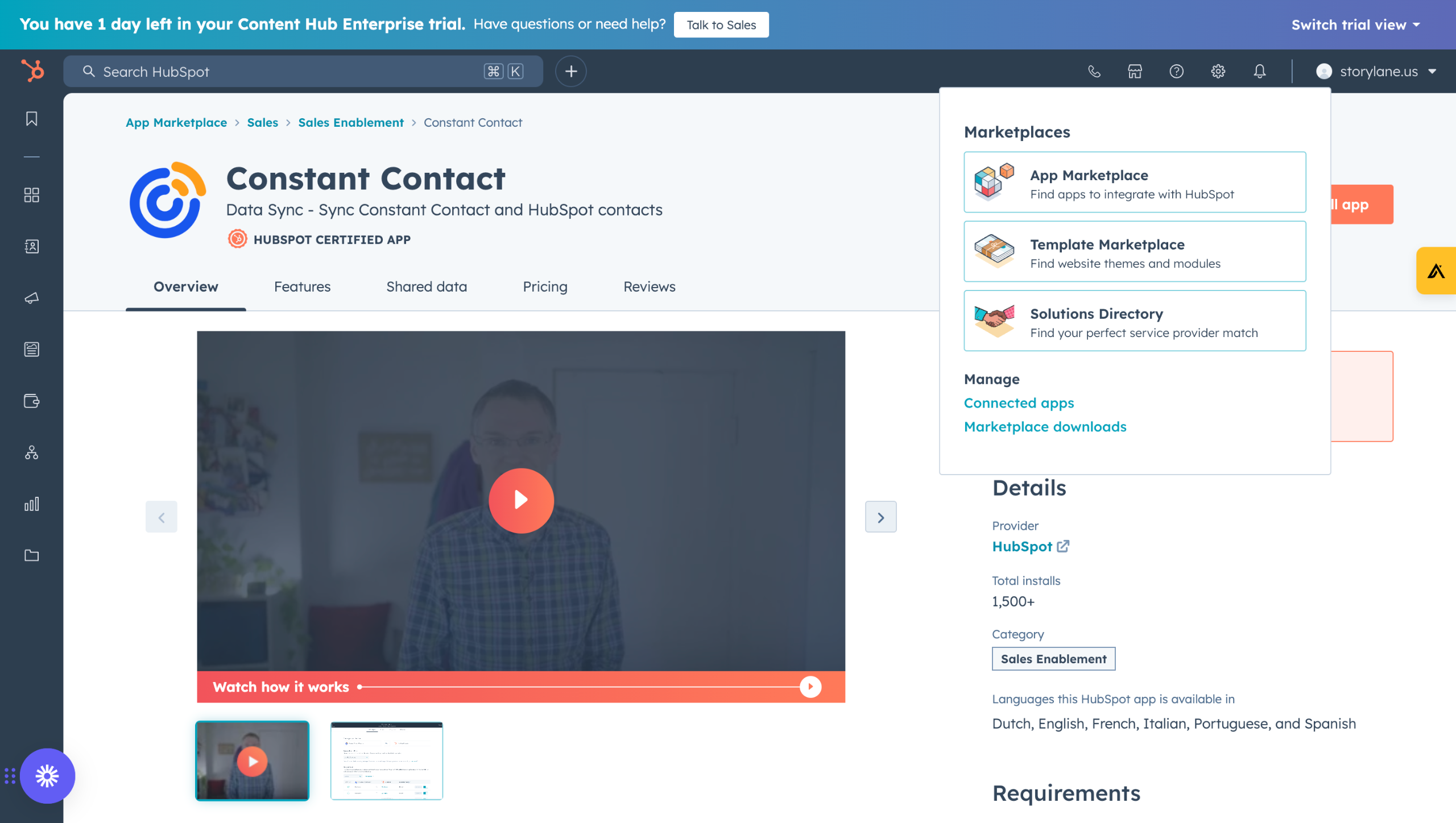 Constant contact hubspot integration