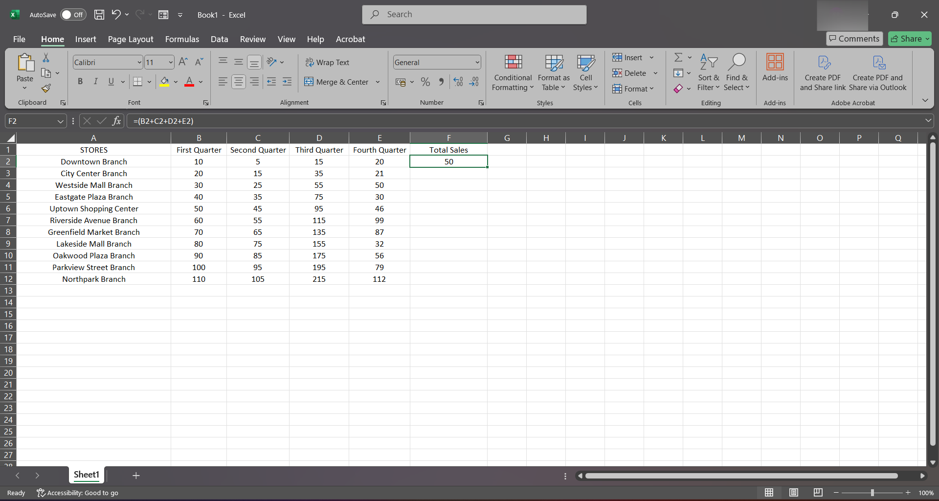 How to add formula for whole column microsoft excel