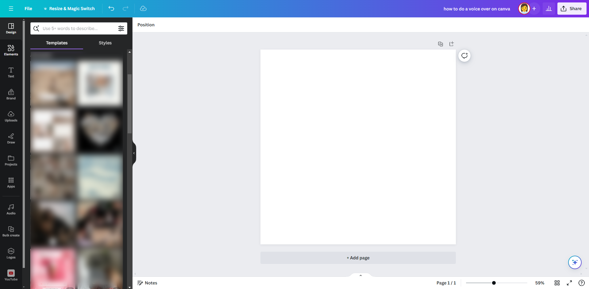 How to Do a Voiceover on Canva