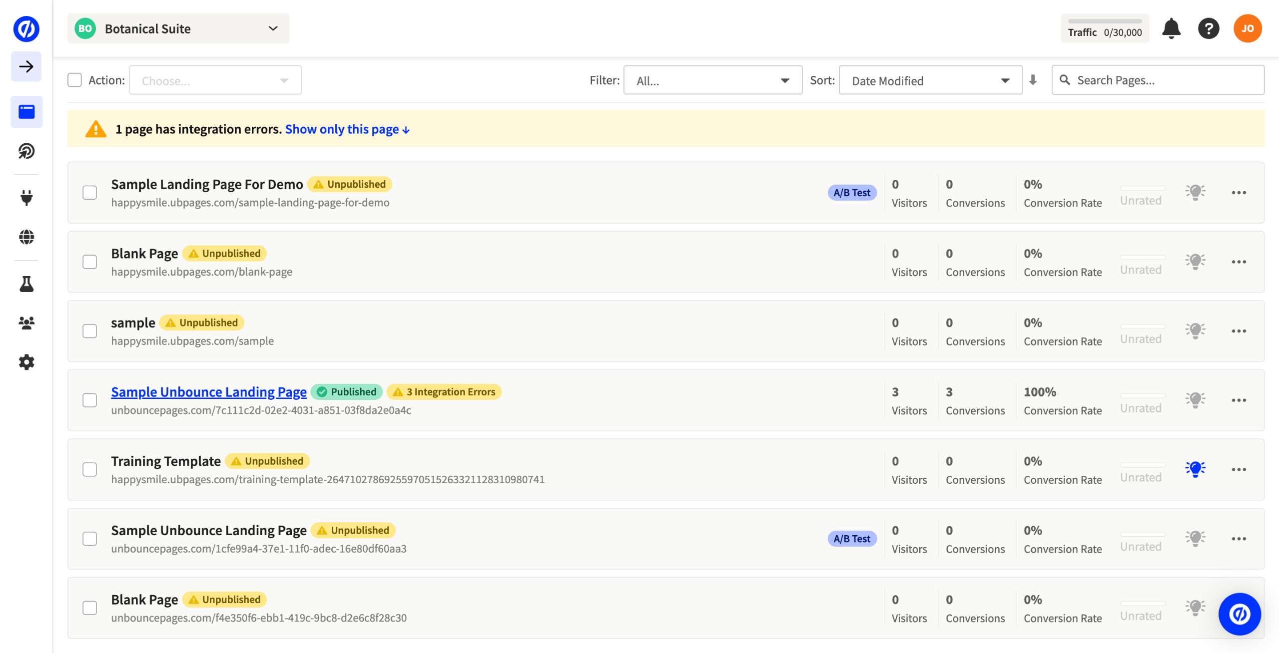 How to Unpublish an Unbounce Page
