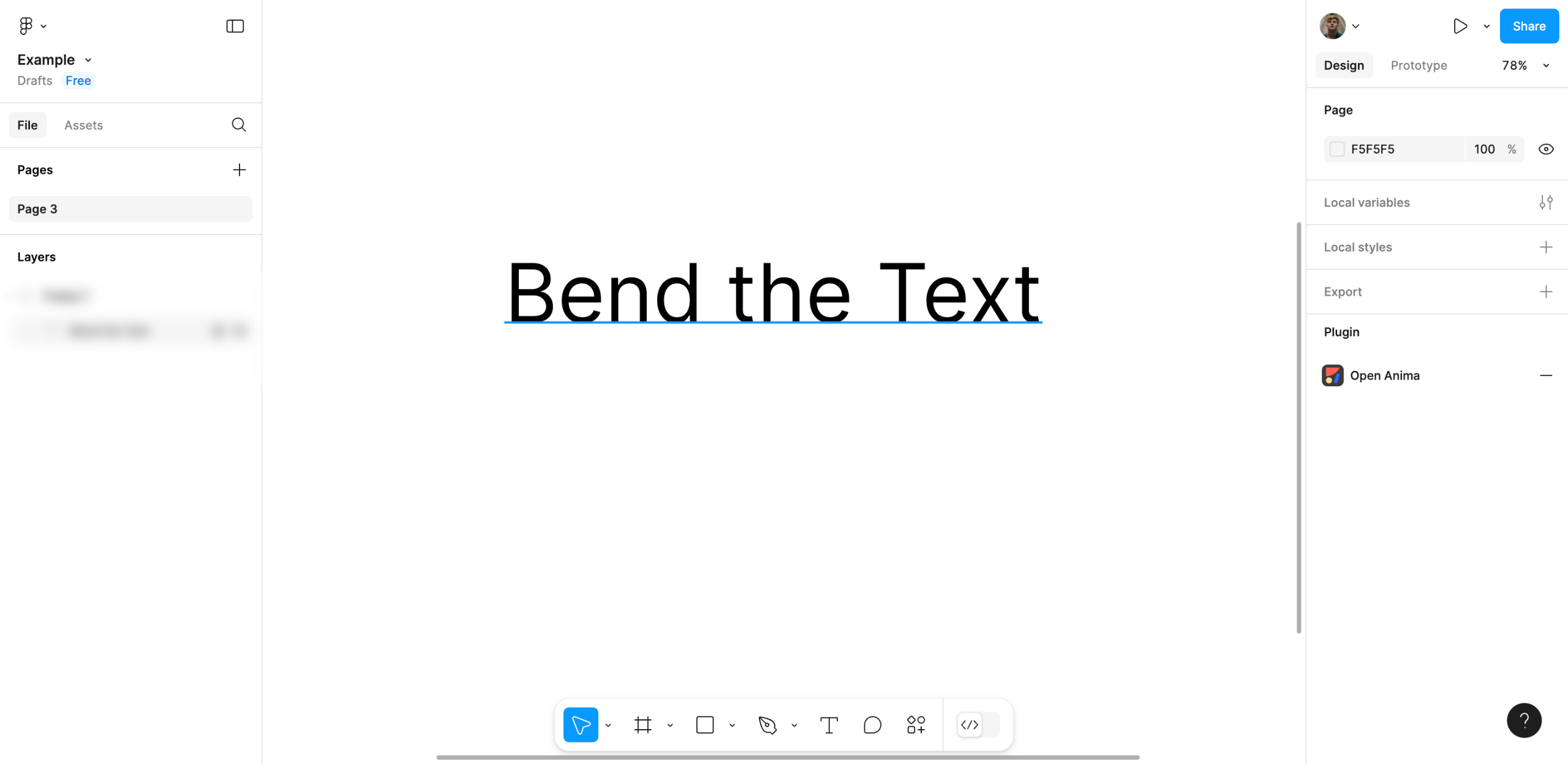 How to Bend the Text in Figma