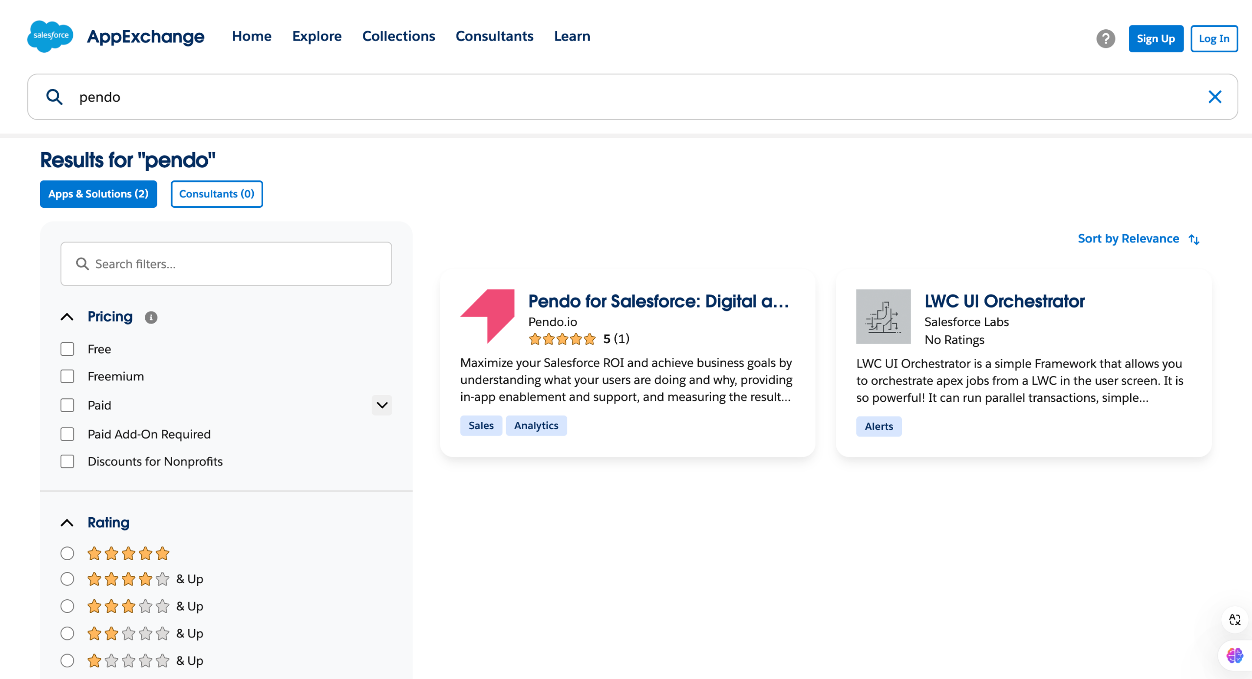 Pendo salesforce integration