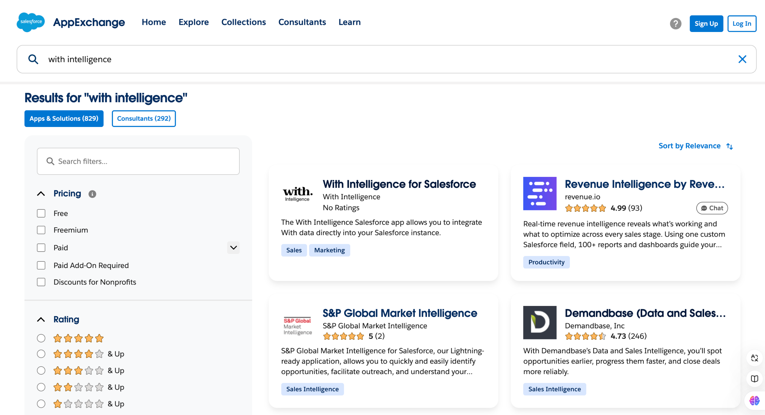 With Intelligence salesforce integration