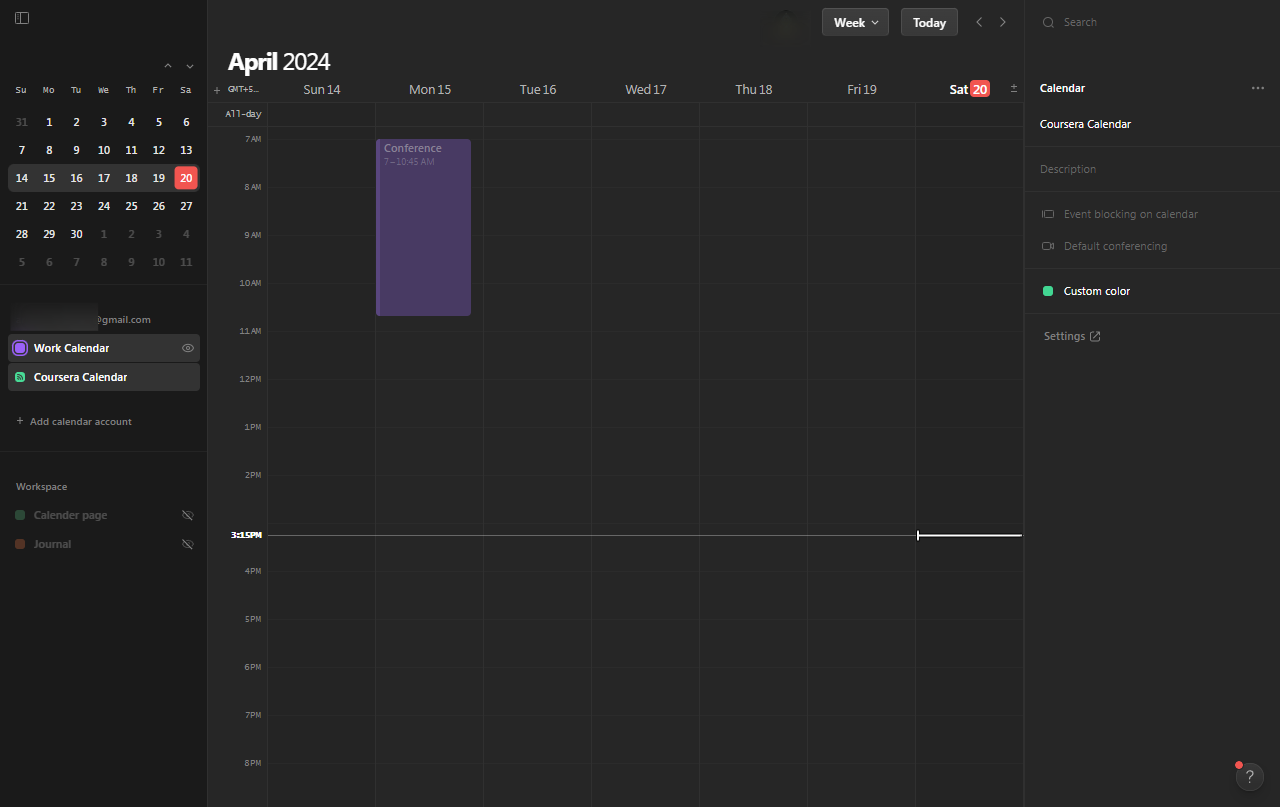 How to add color to notion calendar