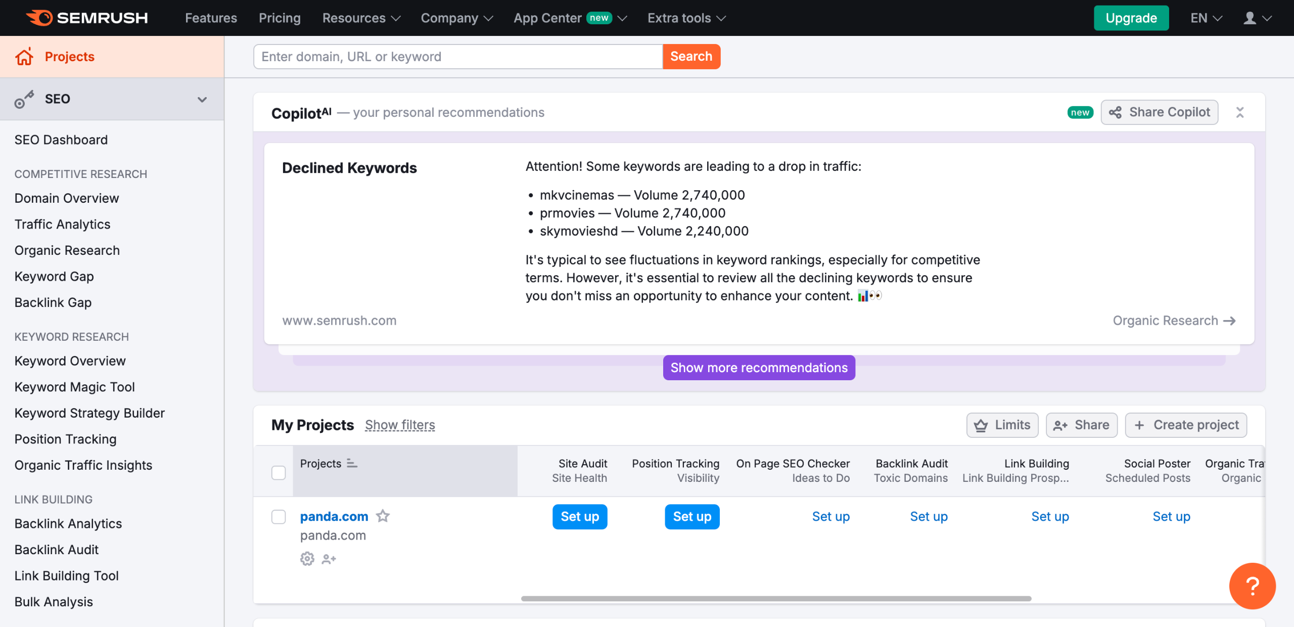 How to Connect Google Analytics to Semrush