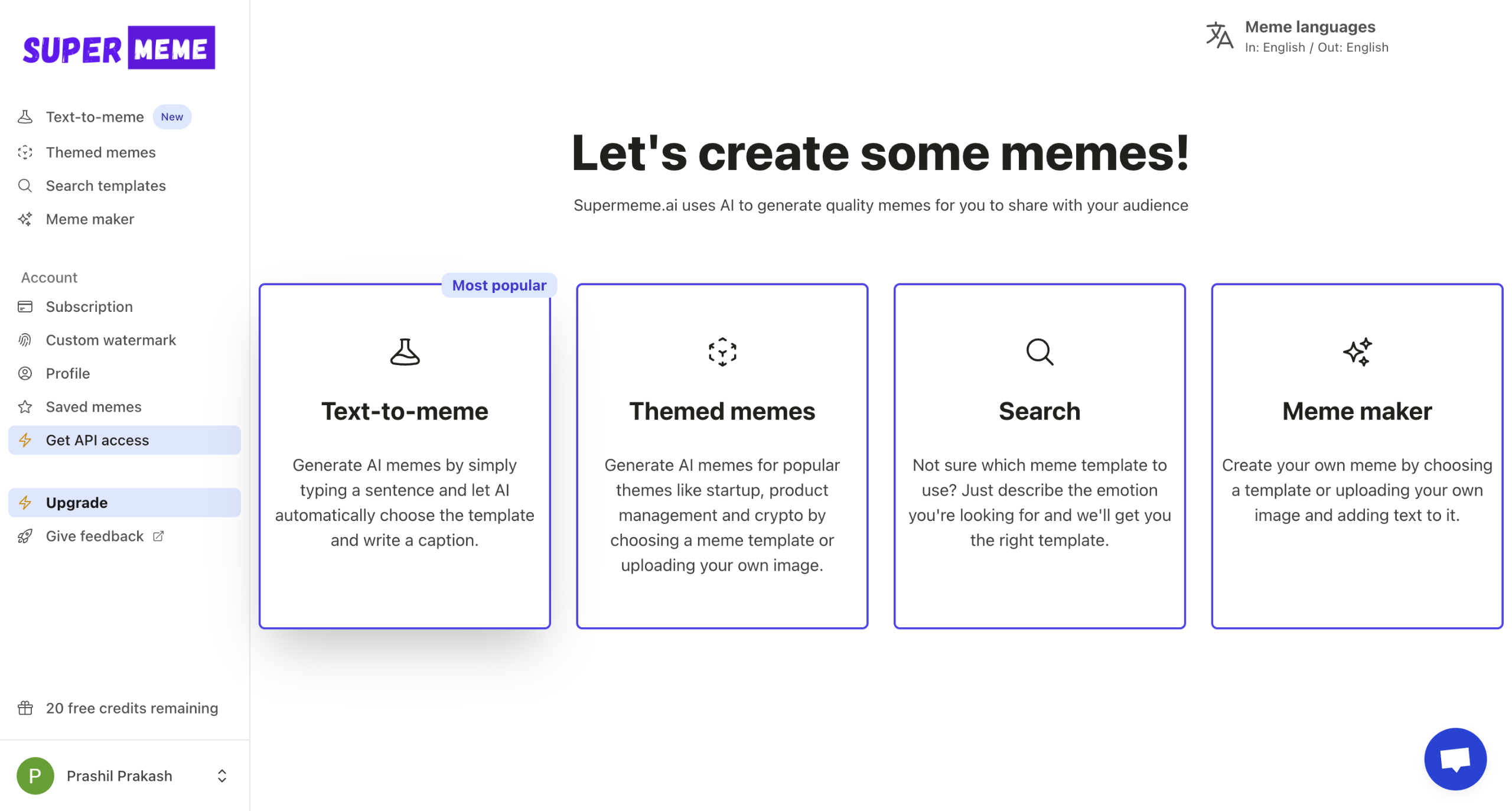 How to Create memes with Supermeme.ai