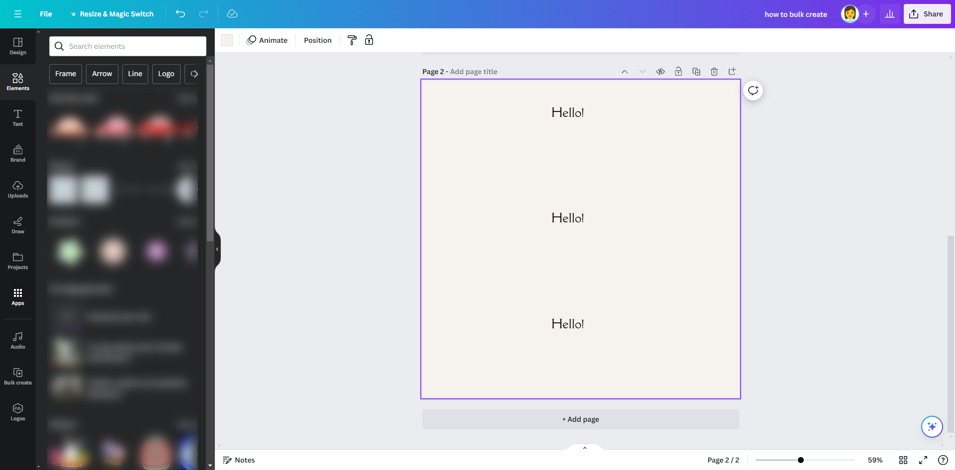 How to Bulk Create in Canva