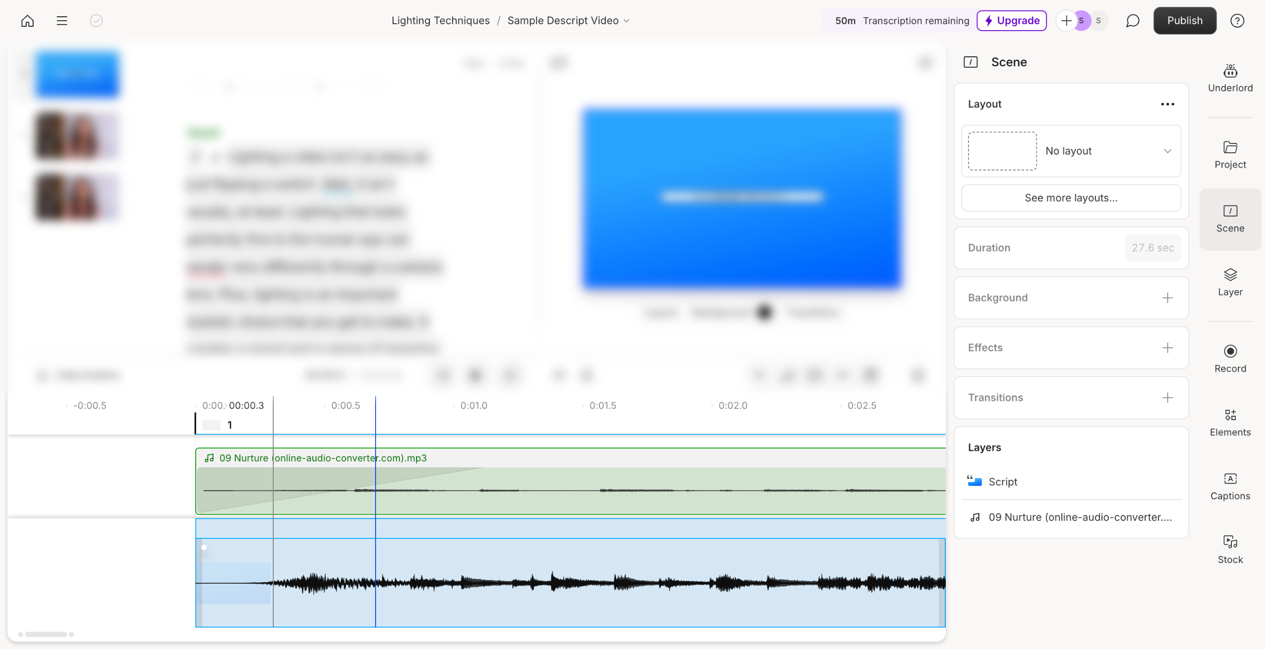 How to Trim Video in Descript
