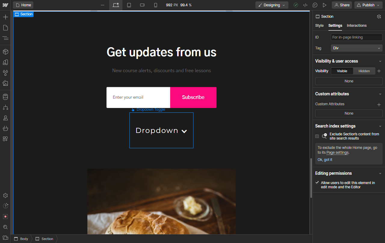 How To Edit Drop Down Menu In Webflow