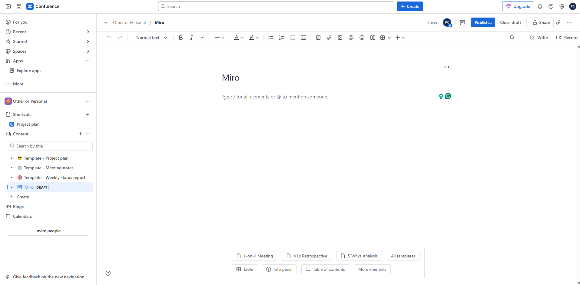 How to Embed Miro Board in Confluence