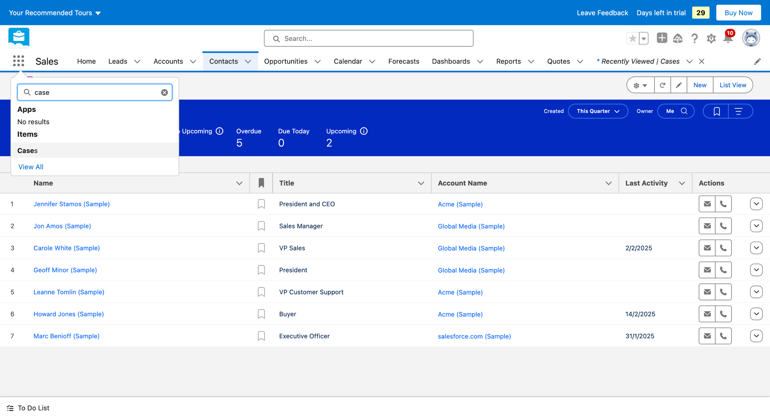 Salesforce - Create a Case