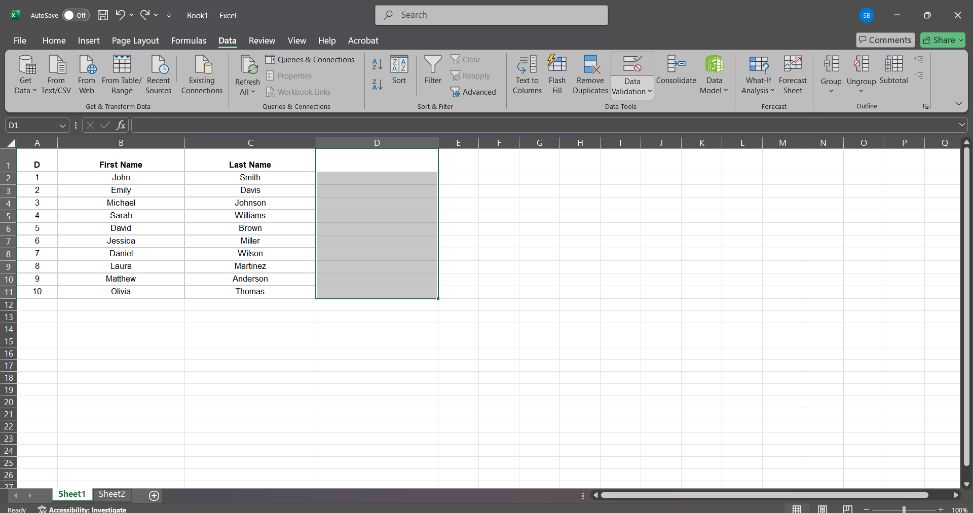 How to add drop down list in microsoft excel