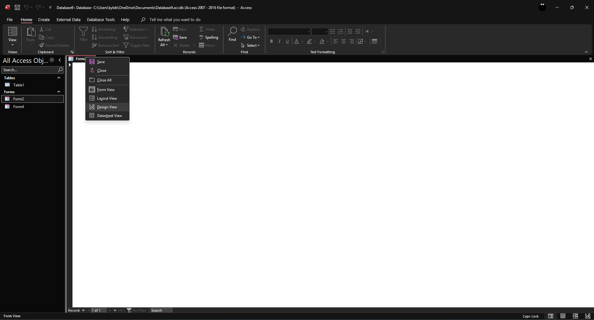 How to Add Keyboard Shortcuts MS Access